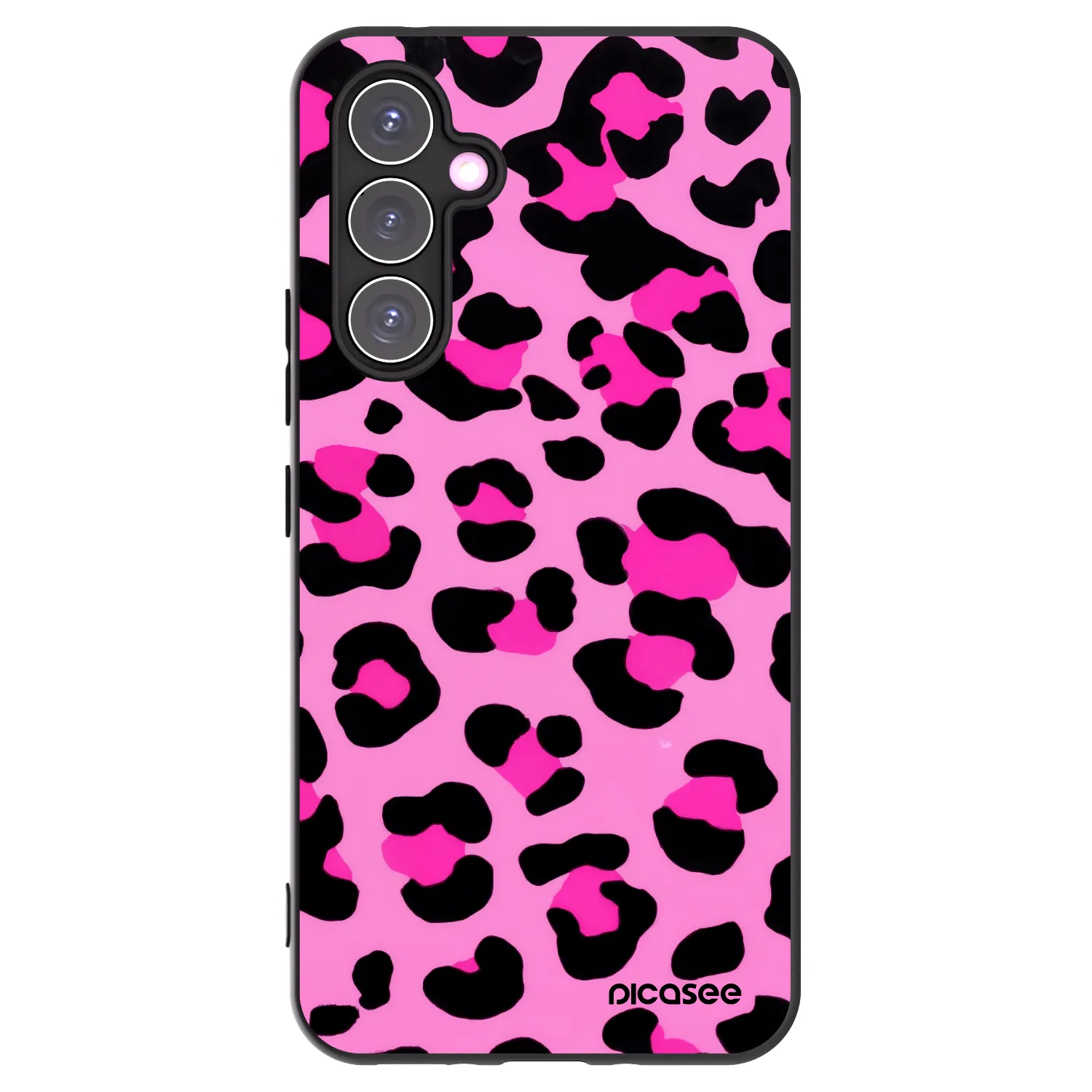 Picasee silikonowe czarne etui na Samsung Galaxy A54 5G A546B - Pink Tiger