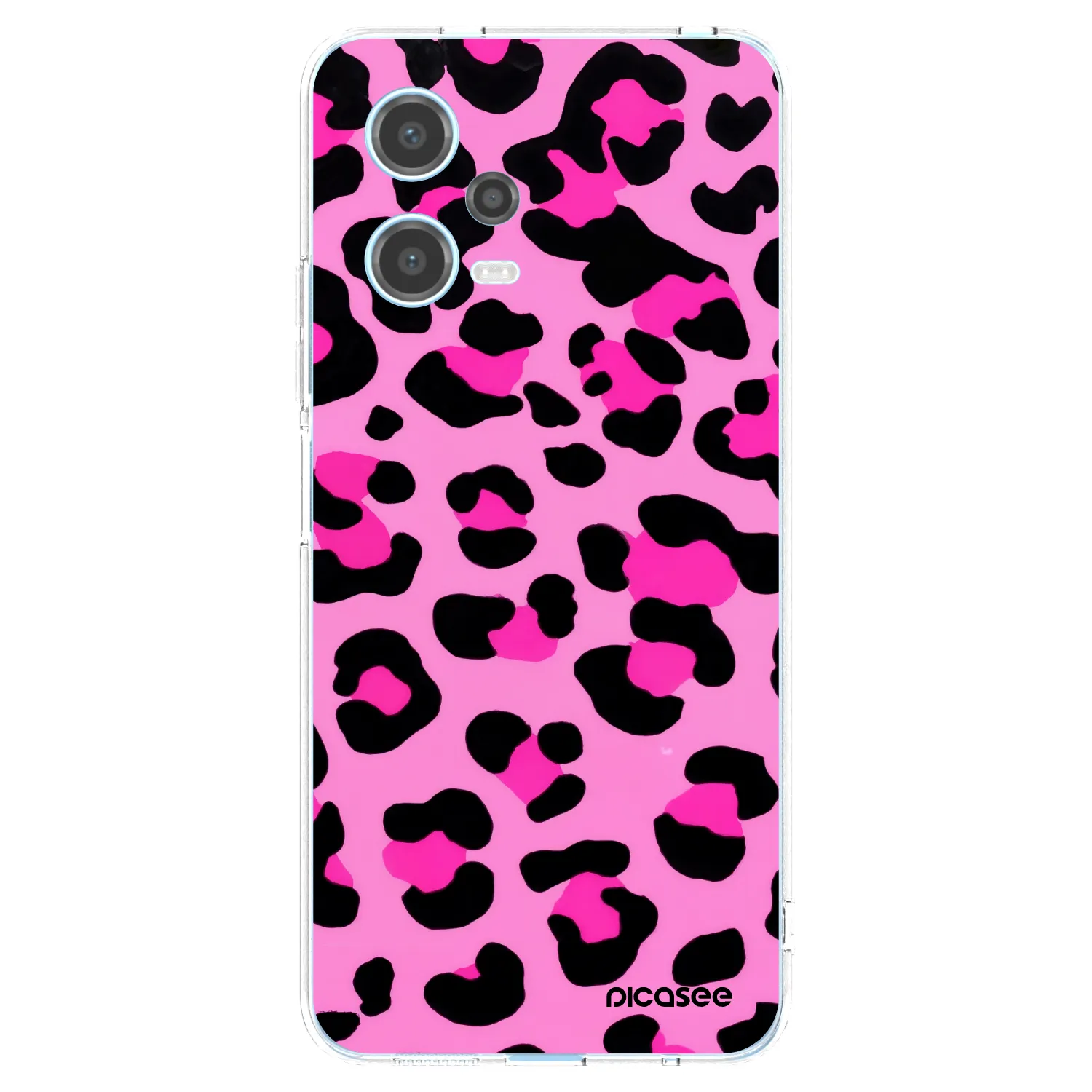 Picasee silikonowe przeźroczyste etui na Xiaomi Redmi Note 12 5G - Pink Tiger