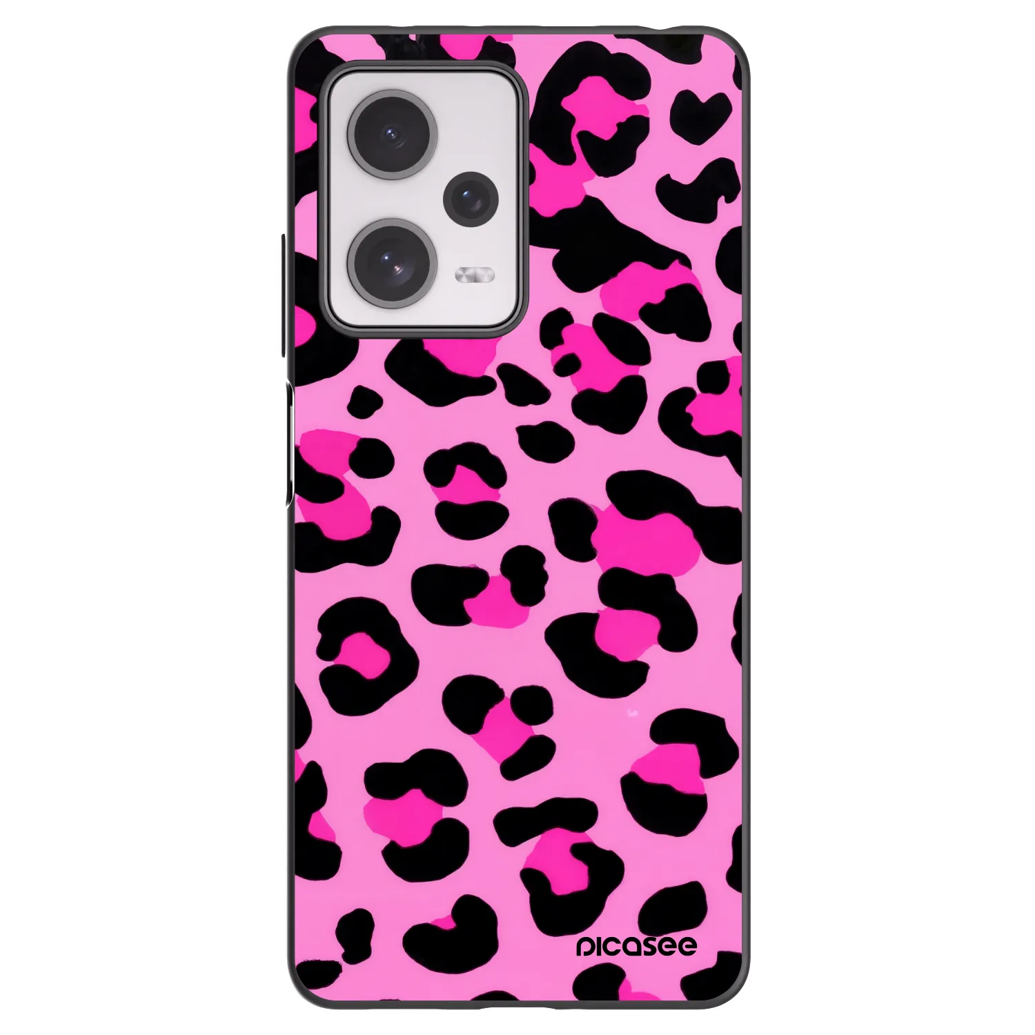 Picasee silikonowe czarne etui na Xiaomi Redmi Note 12 Pro+ 5G - Pink Tiger