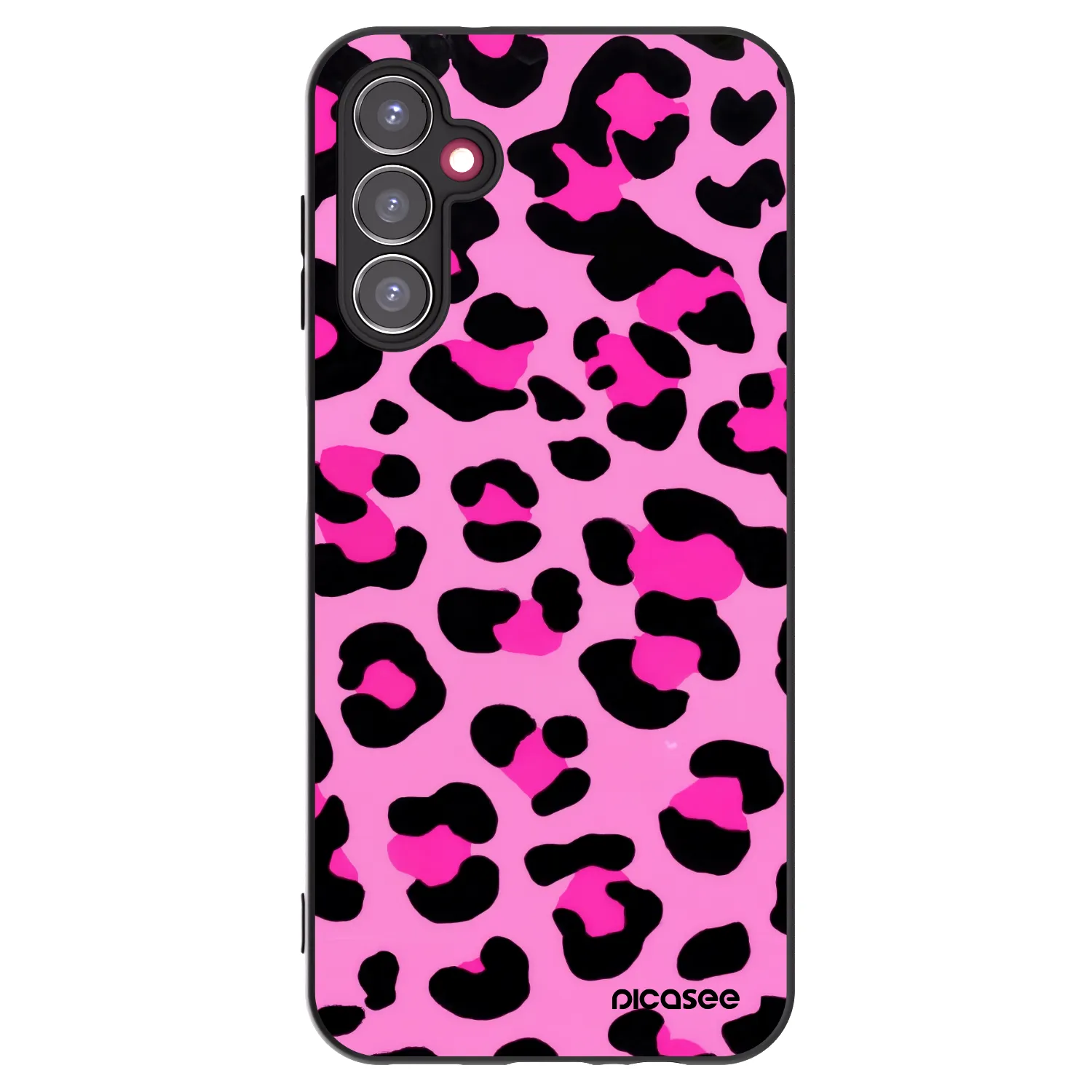 Picasee silikonowe czarne etui na Samsung Galaxy A14 4G A145R - Pink Tiger