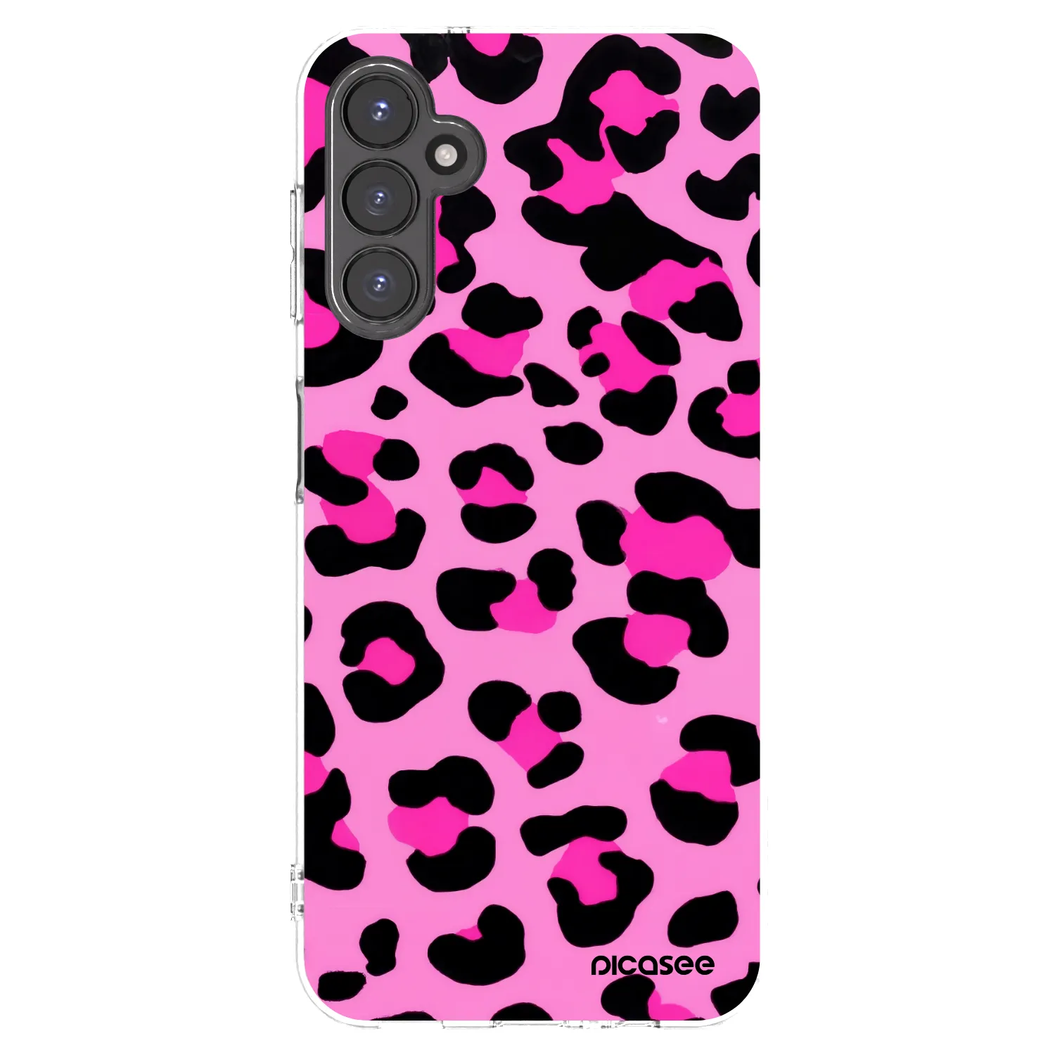 Picasee silikonowe przeźroczyste etui na Samsung Galaxy A14 4G A145R - Pink Tiger