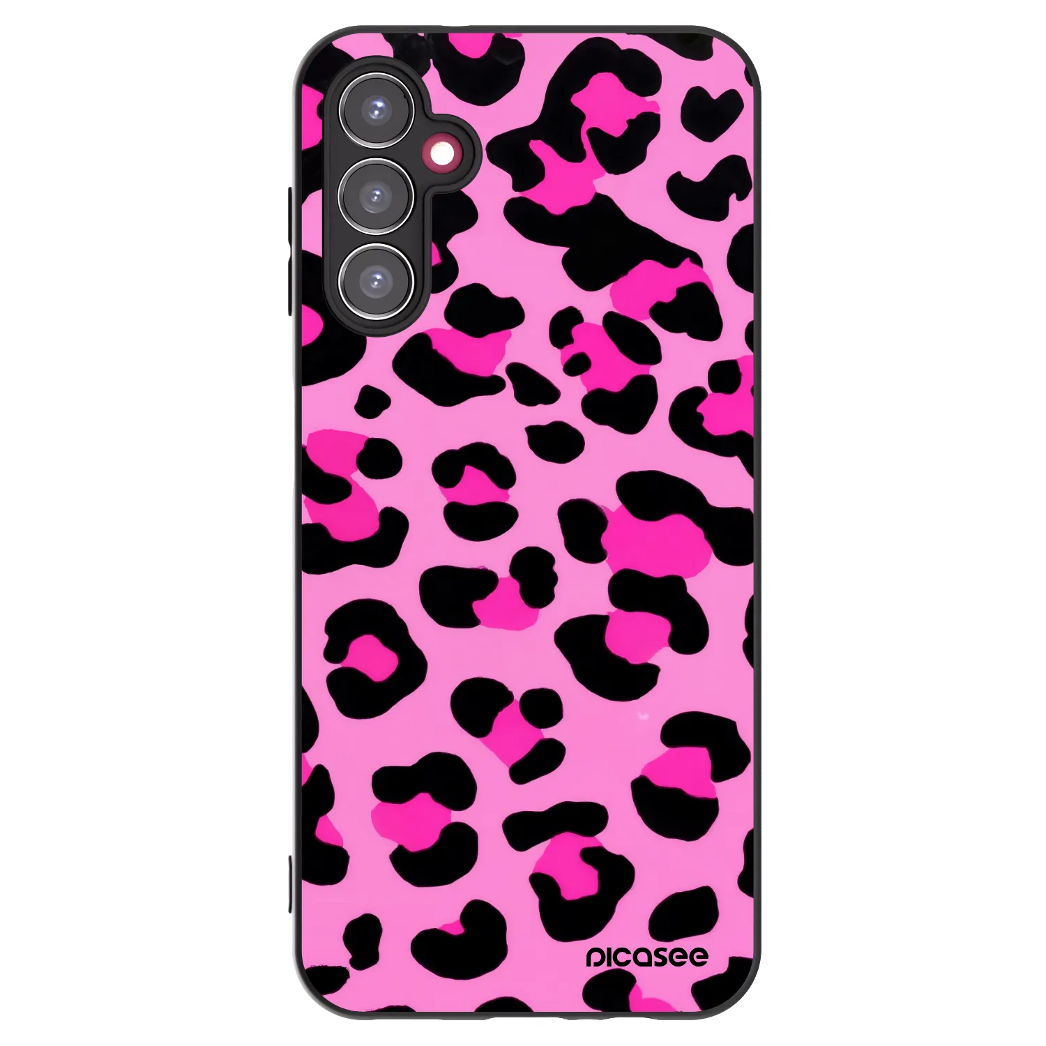 Picasee silikonowe czarne etui na Samsung Galaxy A14 5G A146P - Pink Tiger