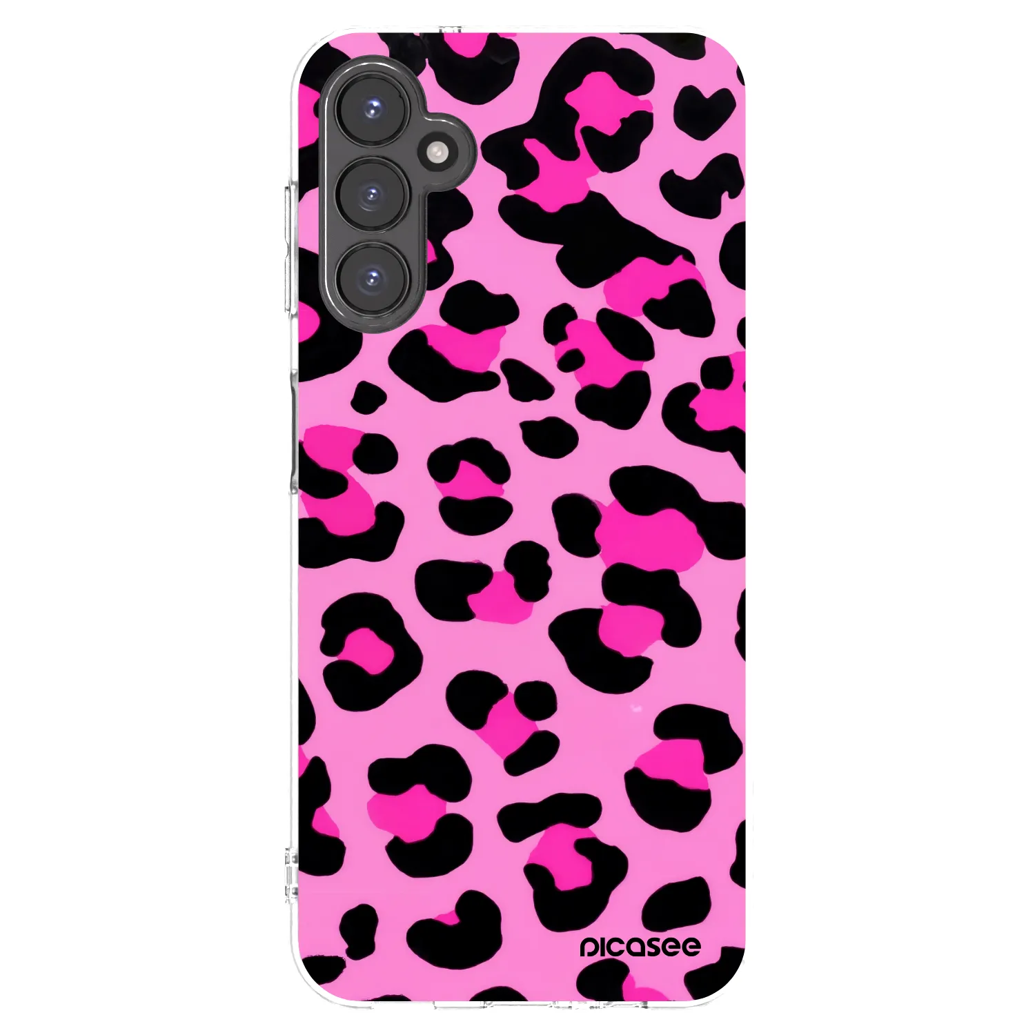 Picasee silikonowe przeźroczyste etui na Samsung Galaxy A14 5G A146P - Pink Tiger