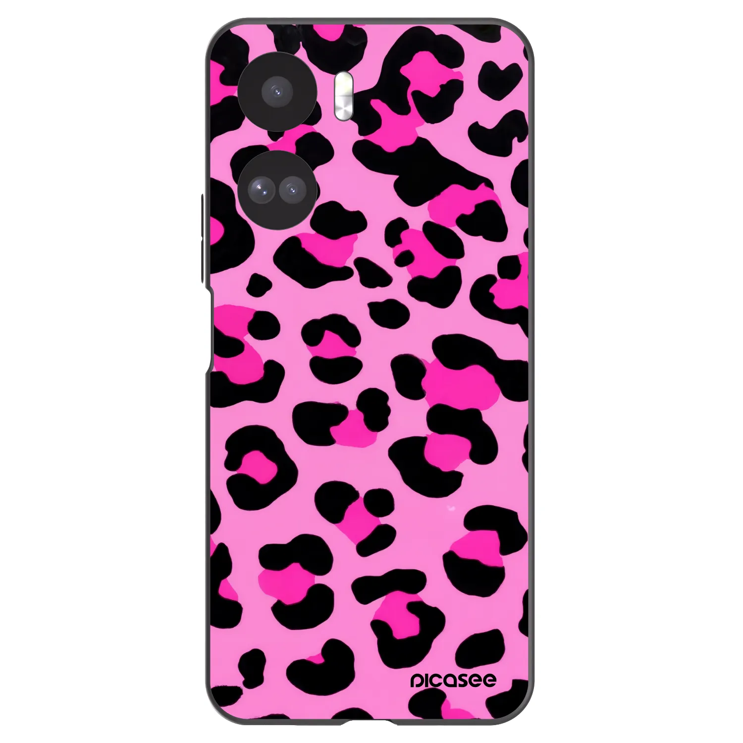 Picasee silikonowe czarne etui na Honor 90 Lite 5G - Pink Tiger