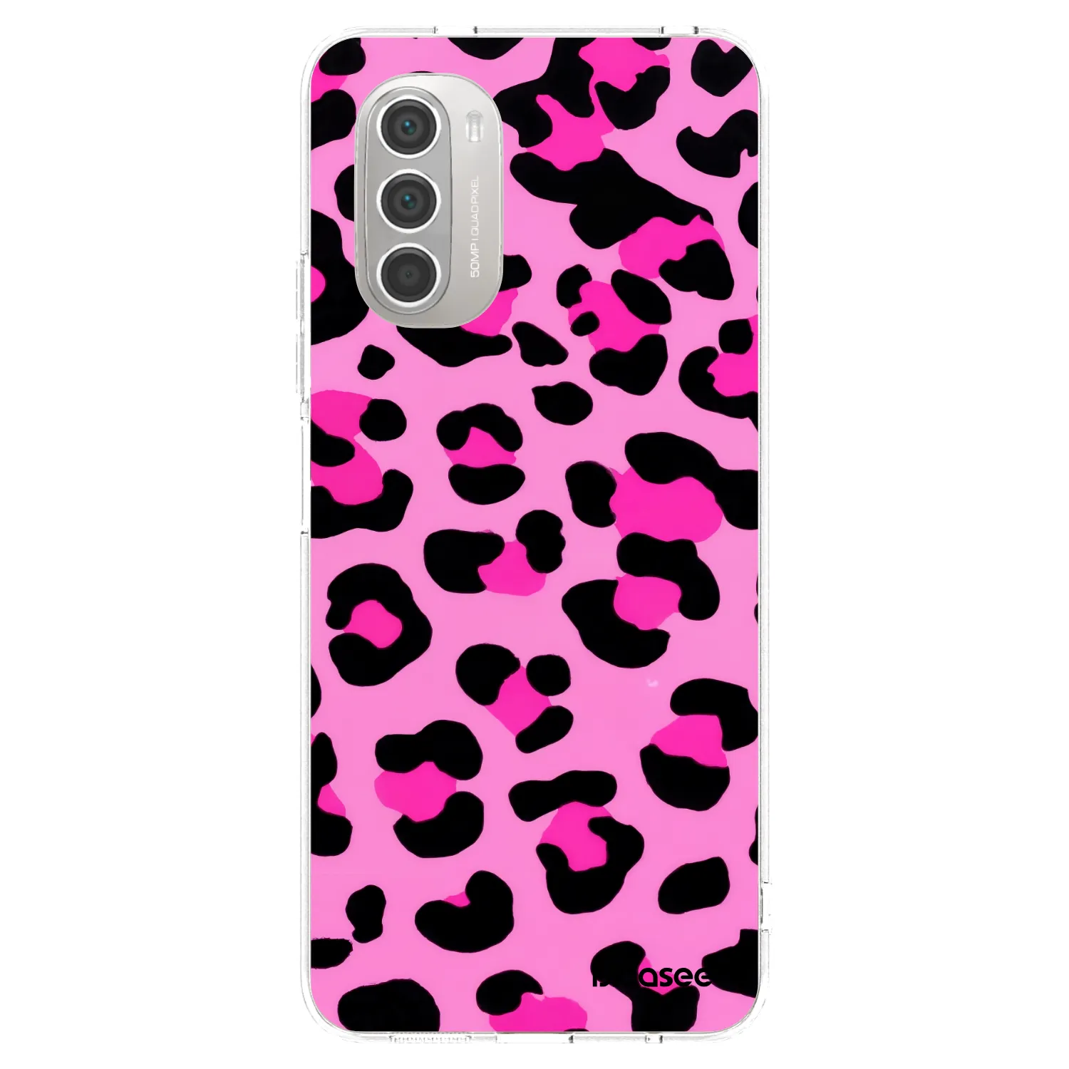 Picasee silikonowe przeźroczyste etui na Motorola Moto G51 - Pink Tiger