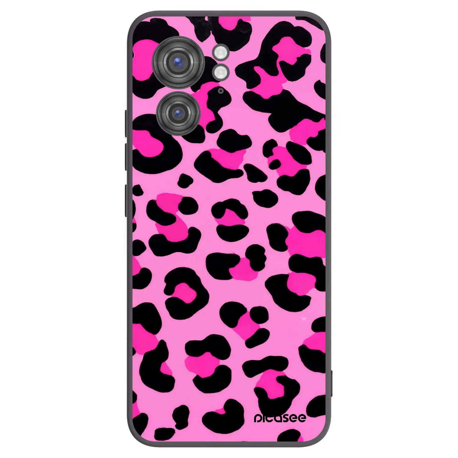 Picasee silikonowe czarne etui na Motorola Edge 40 - Pink Tiger