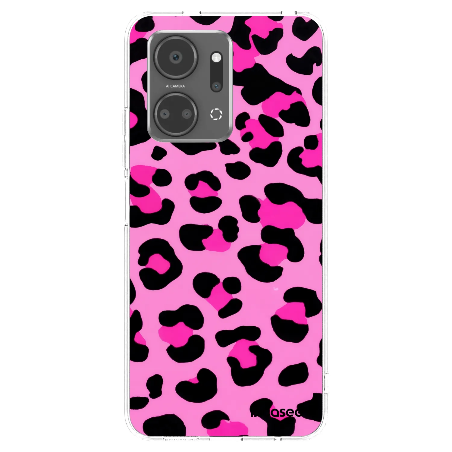 Picasee silikonowe przeźroczyste etui na Honor X7a - Pink Tiger
