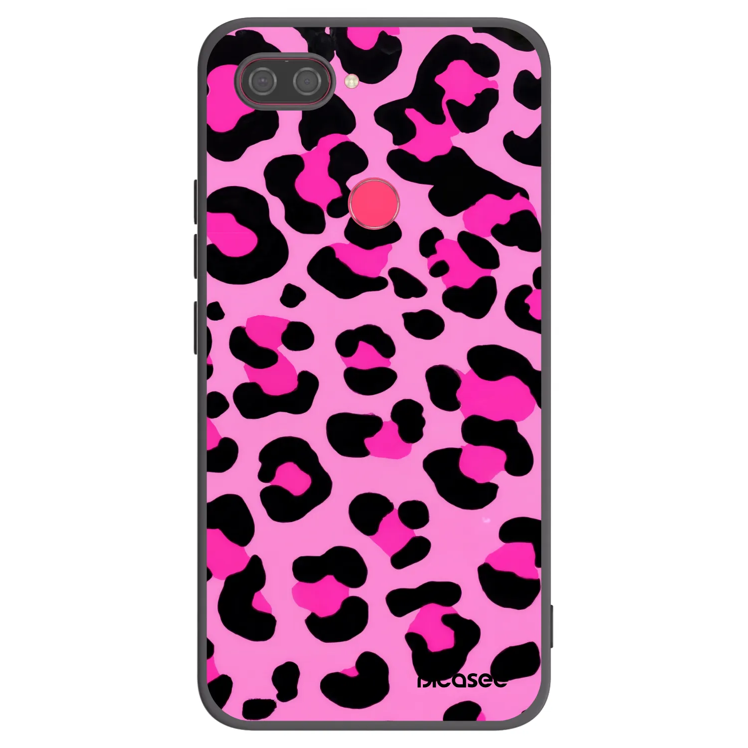 Picasee silikonowe czarne etui na Xiaomi Mi 8 Lite - Pink Tiger