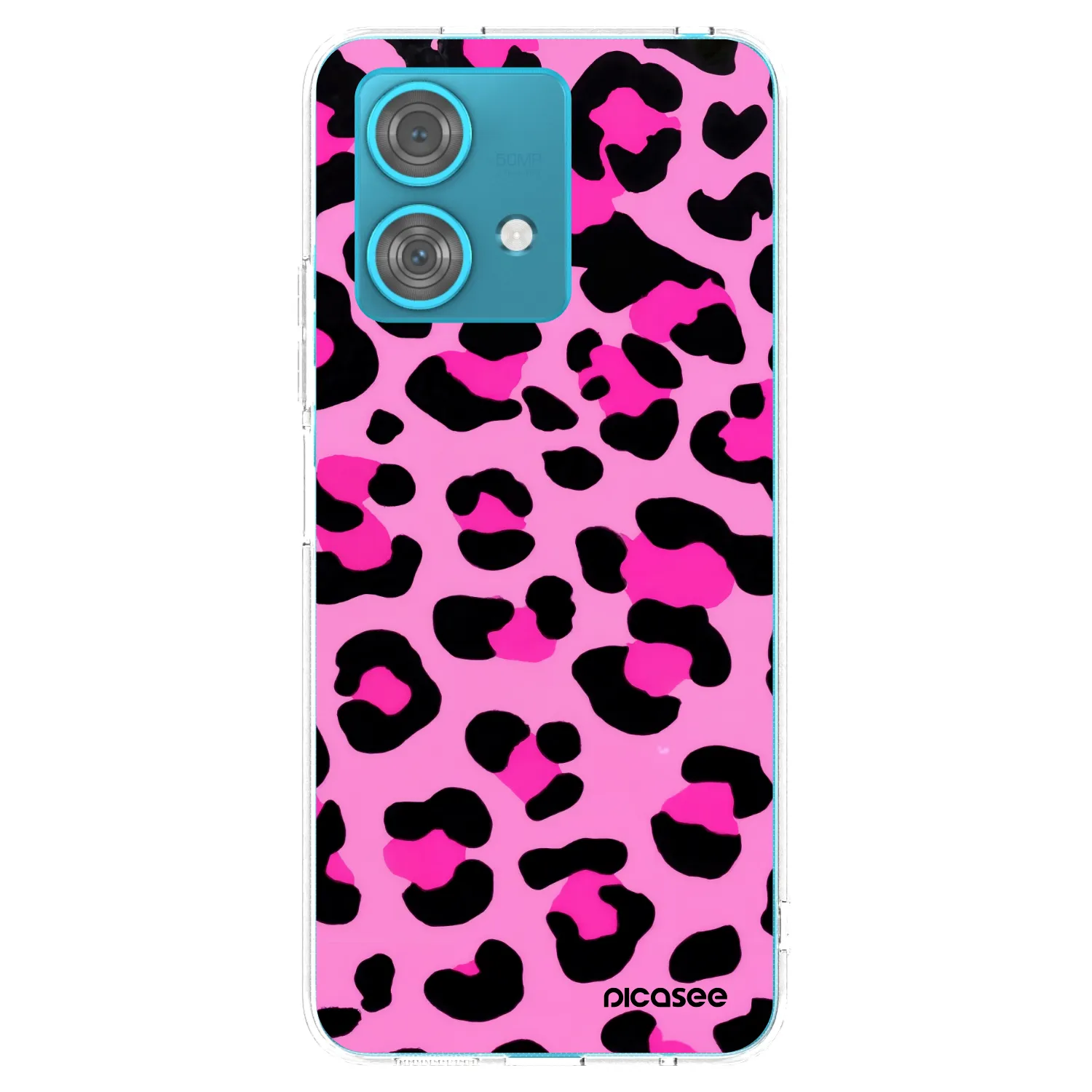 Picasee silikonowe przeźroczyste etui na Motorola Edge 40 Neo - Pink Tiger