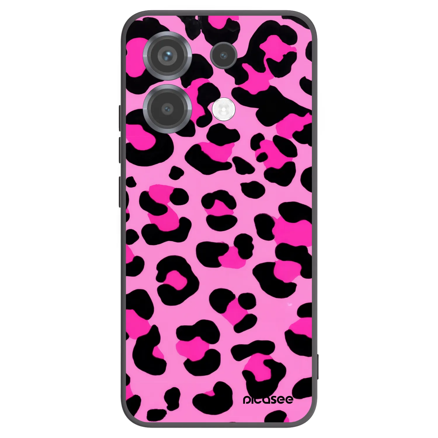 Picasee silikonowe czarne etui na Xiaomi Poco X6 - Pink Tiger