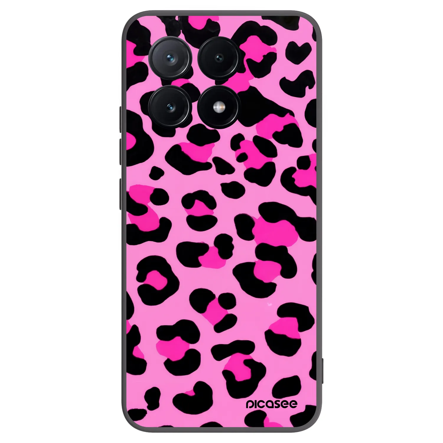 Picasee silikonowe czarne etui na Xiaomi Poco X6 Pro - Pink Tiger