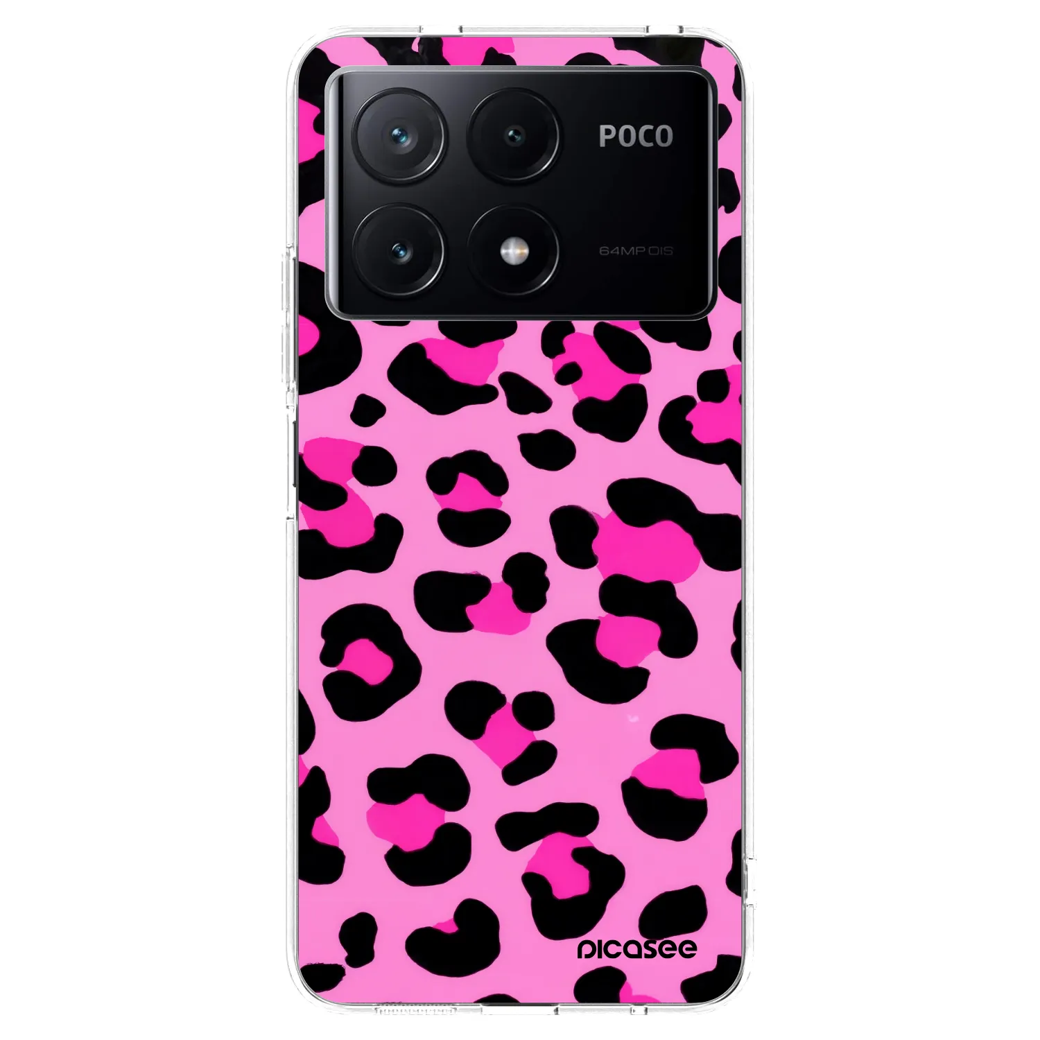 Picasee silikonowe przeźroczyste etui na Xiaomi Poco X6 Pro - Pink Tiger