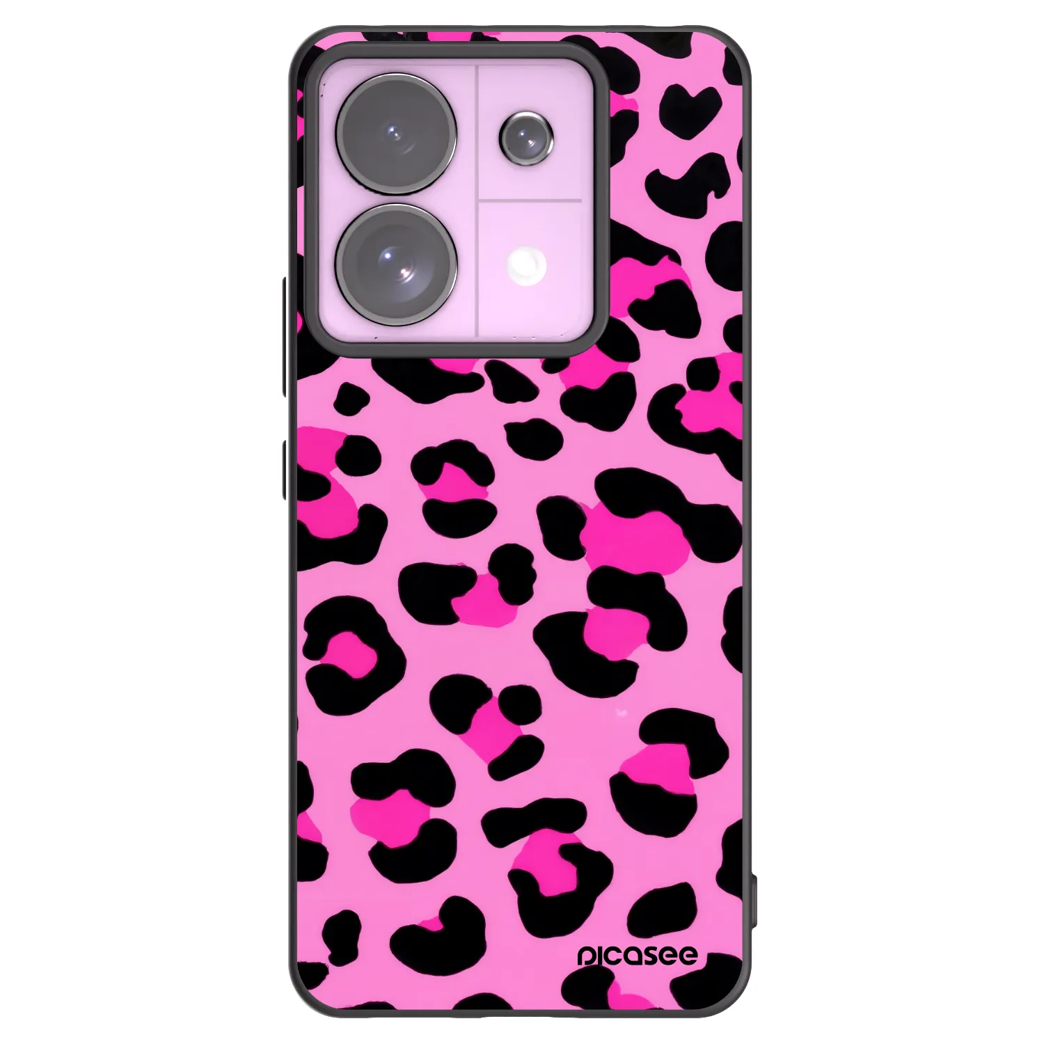 Picasee silikonowe czarne etui na Xiaomi Redmi Note 13 Pro 5G - Pink Tiger