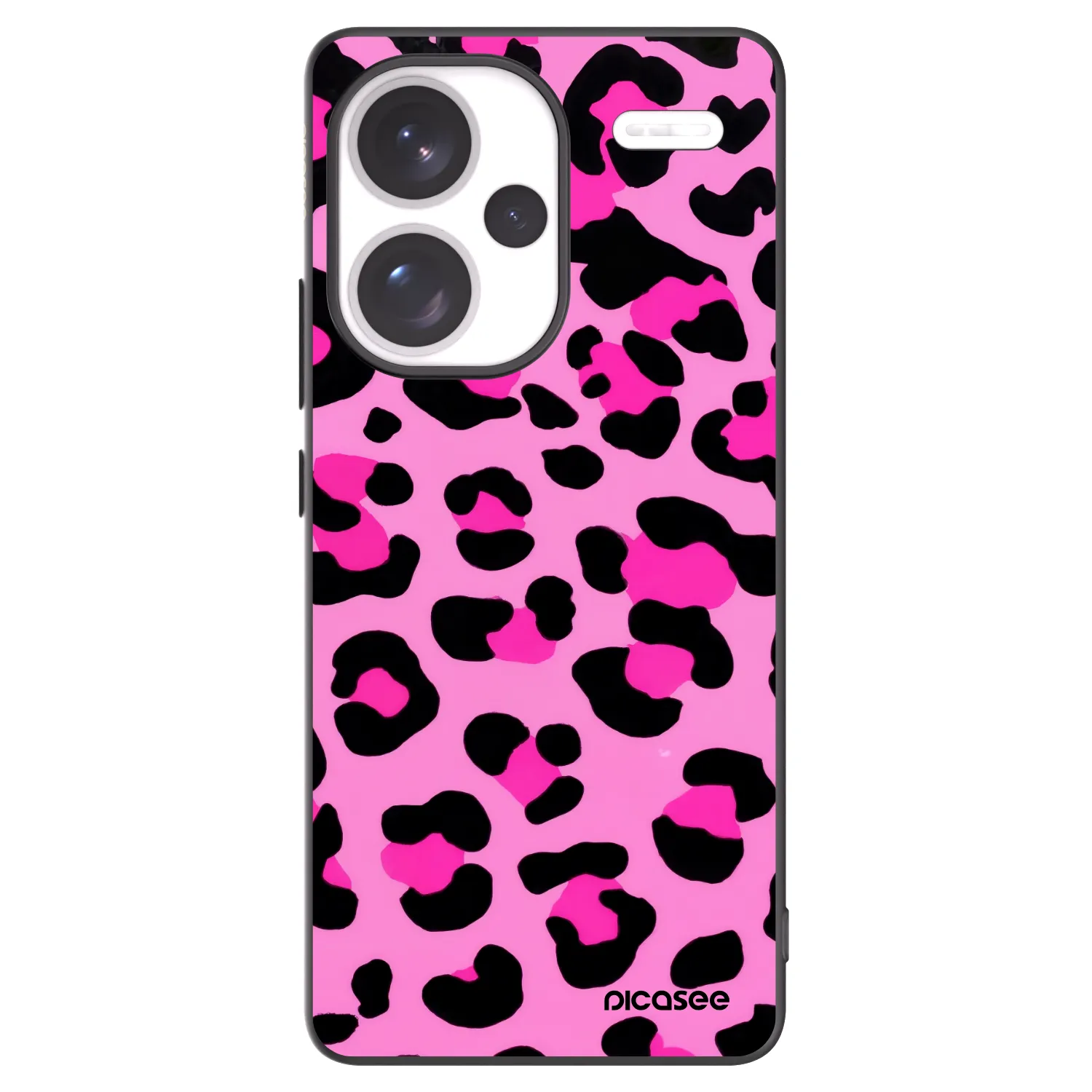 Picasee silikonowe czarne etui na Xiaomi Redmi Note 13 Pro+ 5G - Pink Tiger