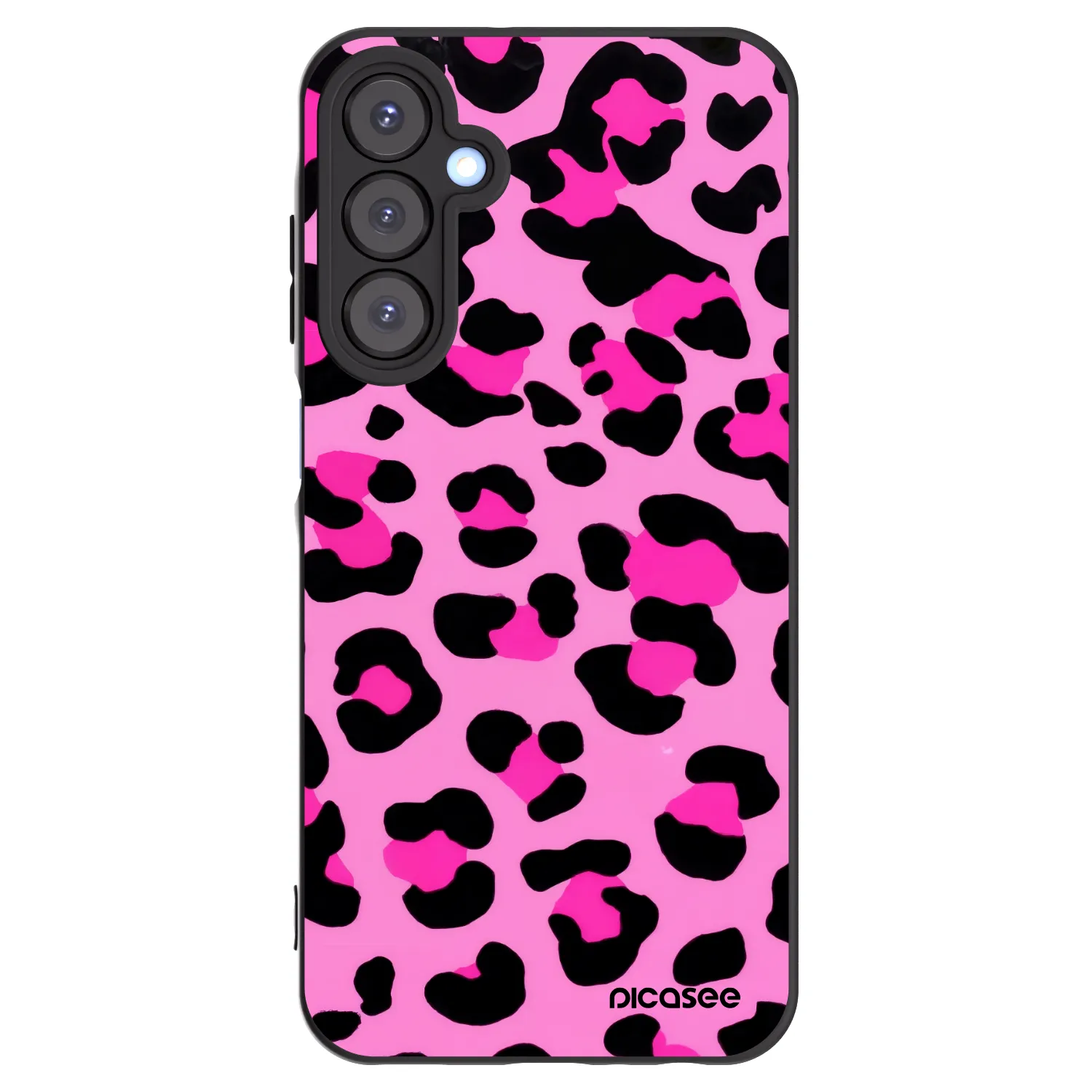 Picasee silikonowe czarne etui na Samsung Galaxy A25 A256B 5G - Pink Tiger