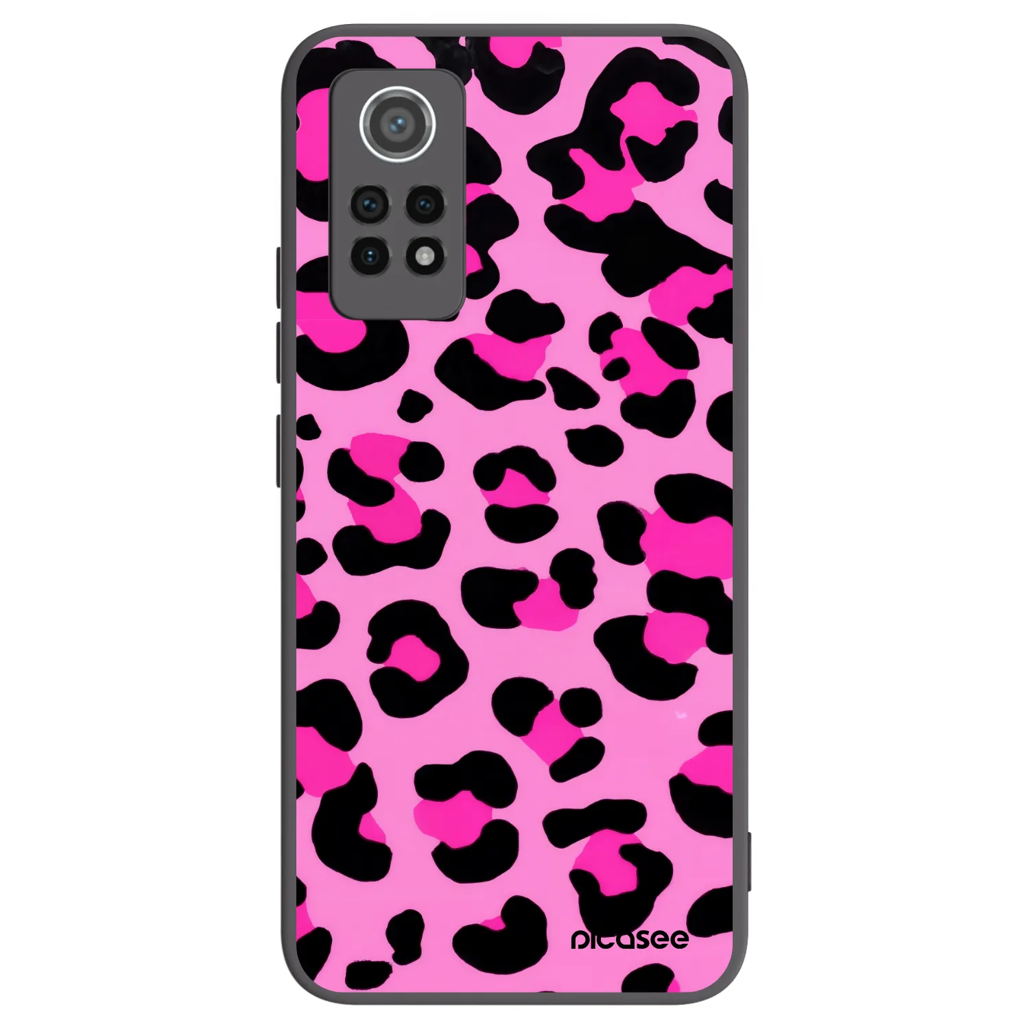 Picasee silikonowe czarne etui na Xiaomi Redmi Note 12 Pro 4G - Pink Tiger