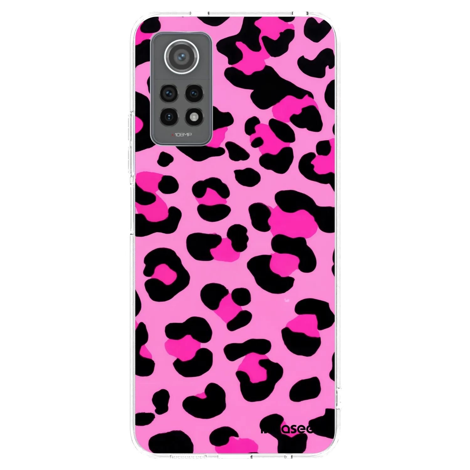 Picasee silikonowe przeźroczyste etui na Xiaomi Redmi Note 12 Pro 4G - Pink Tiger