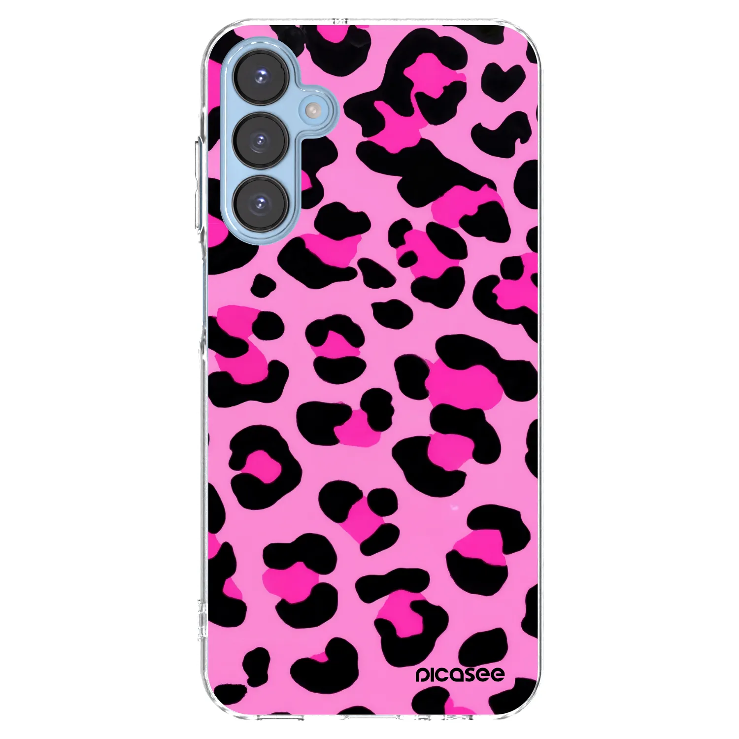 Picasee silikonowe przeźroczyste etui na Samsung Galaxy A15 A156B 5G - Pink Tiger