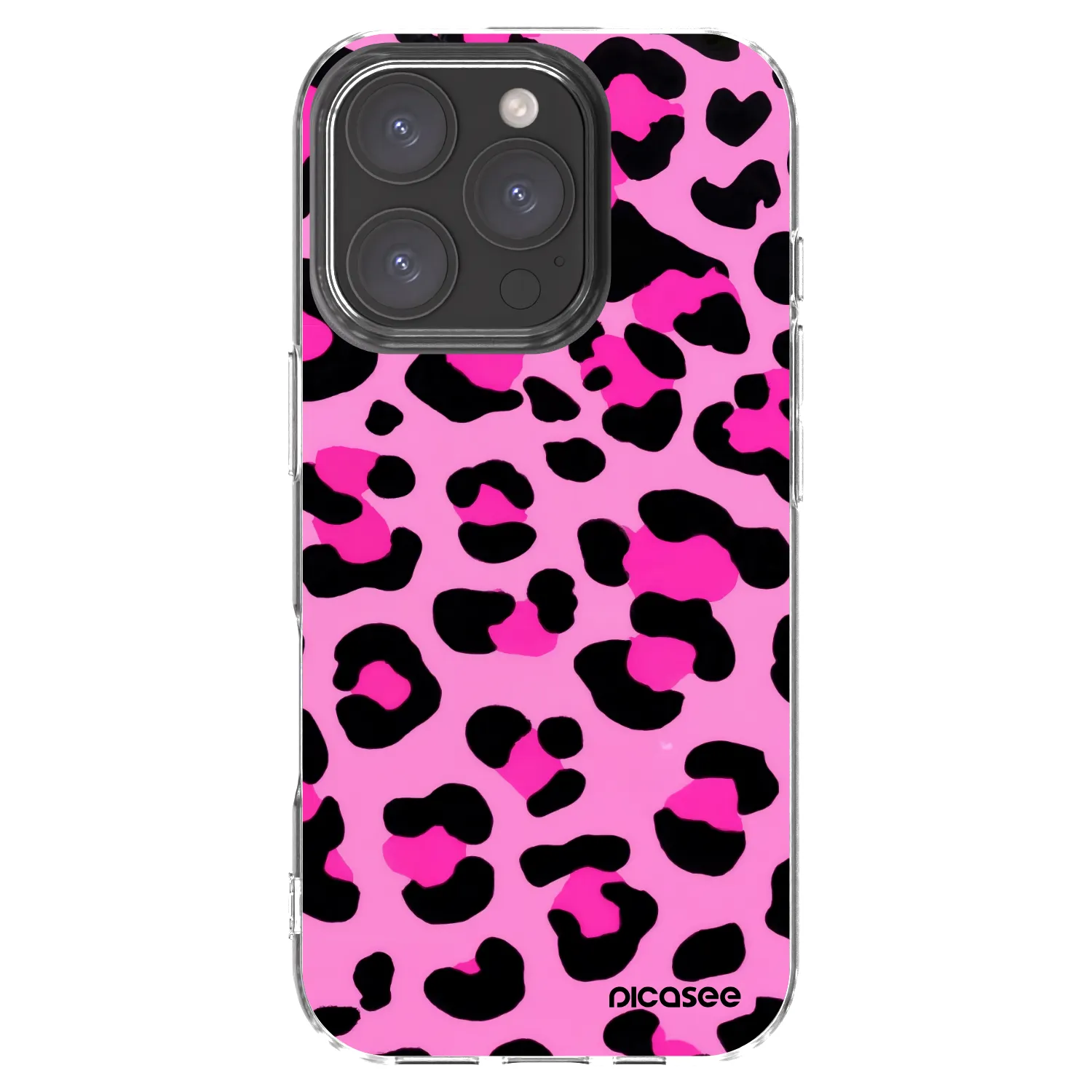 Picasee silikonowe przeźroczyste etui na Apple iPhone 16 Pro - Pink Tiger