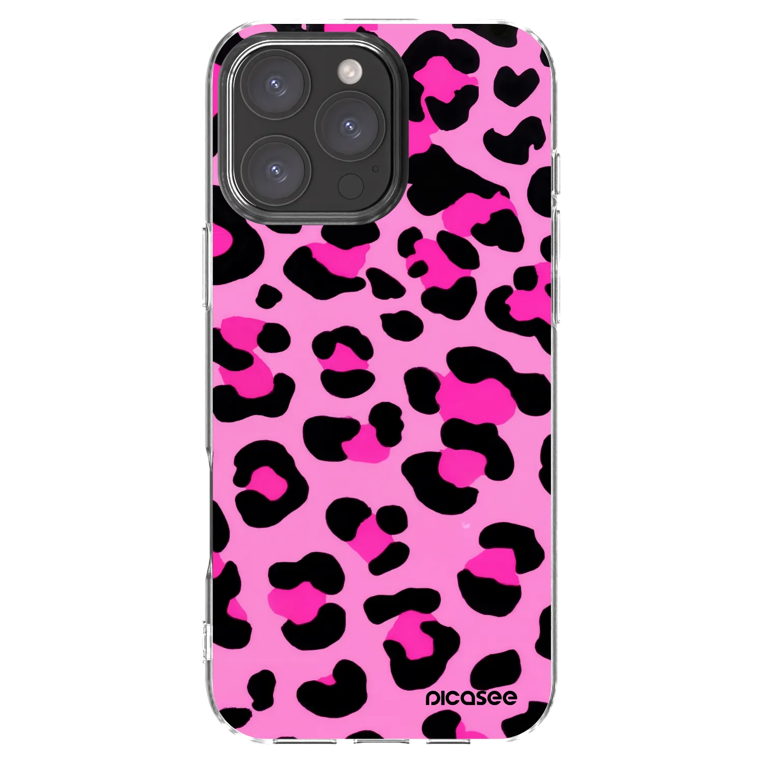 Picasee silikonowe przeźroczyste etui na Apple iPhone 16 Pro Max - Pink Tiger