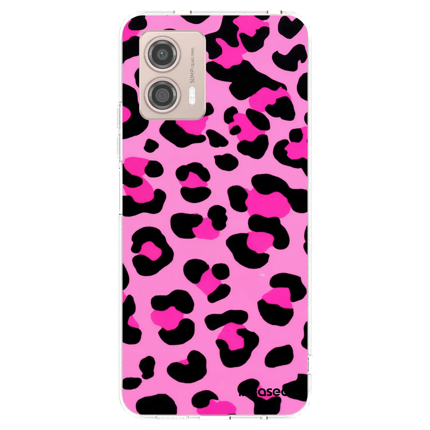 Picasee silikonowe przeźroczyste etui na Motorola Moto G53 5G - Pink Tiger