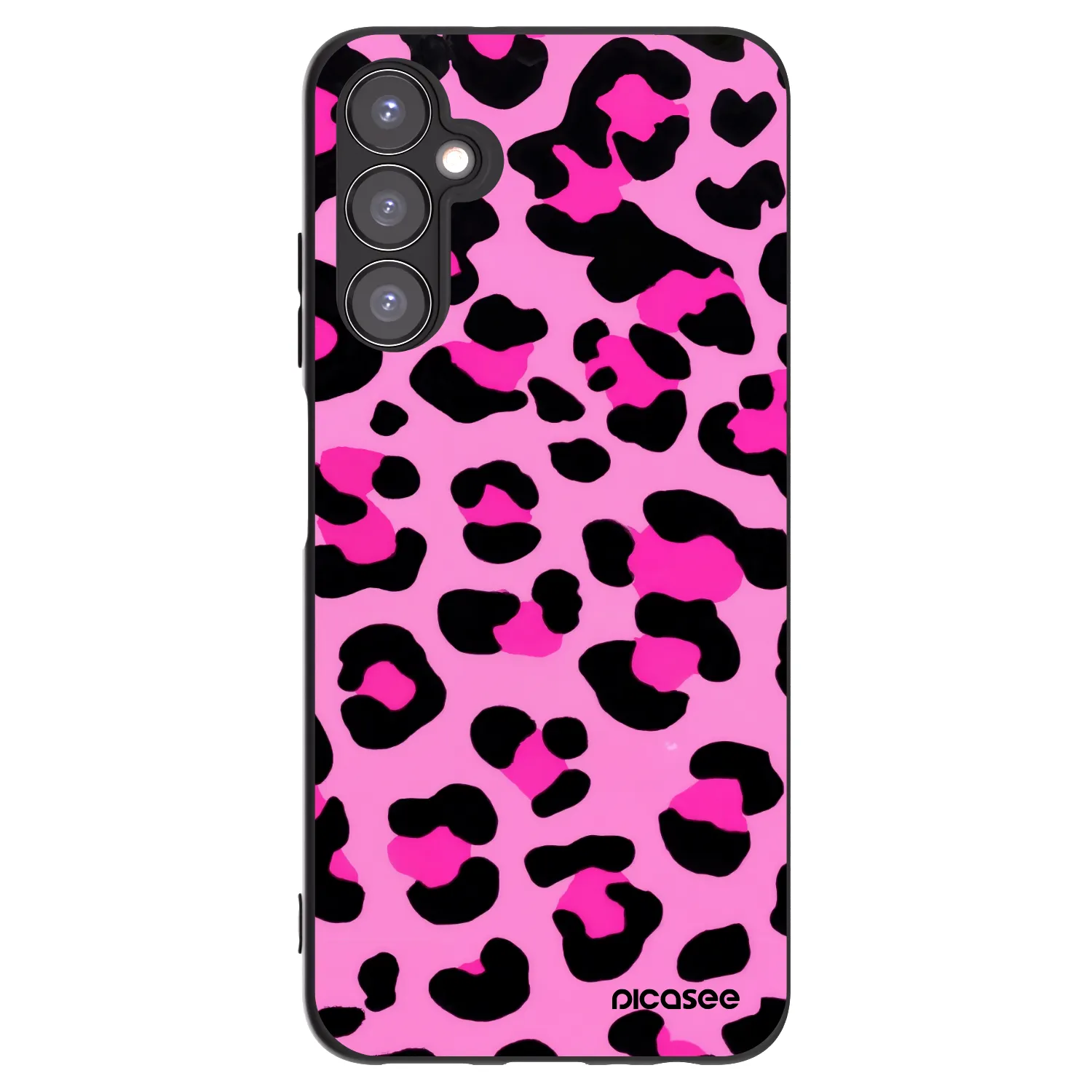 Picasee silikonowe czarne etui na Samsung Galaxy A05s A057G - Pink Tiger