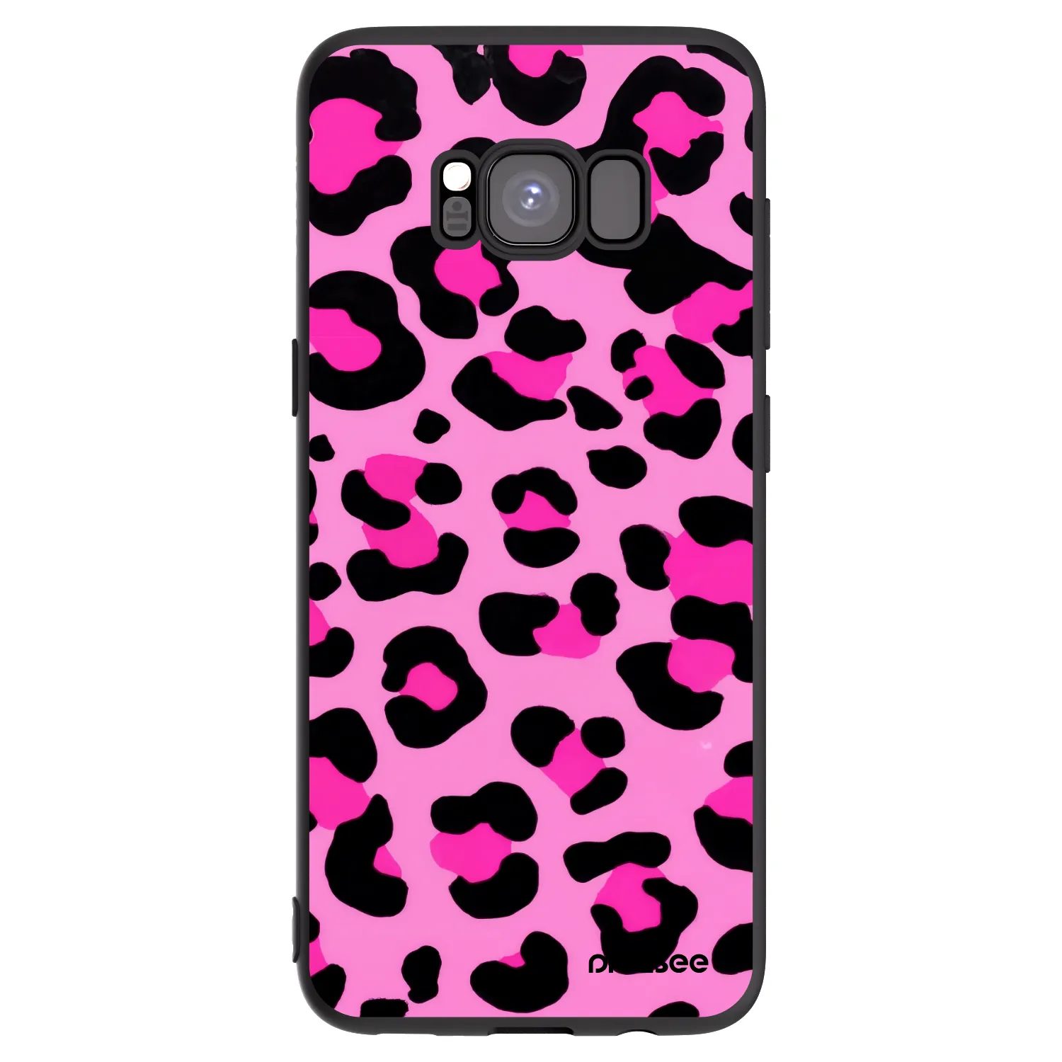 Picasee silikonowe czarne etui na Samsung Galaxy S8 G950F - Pink Tiger
