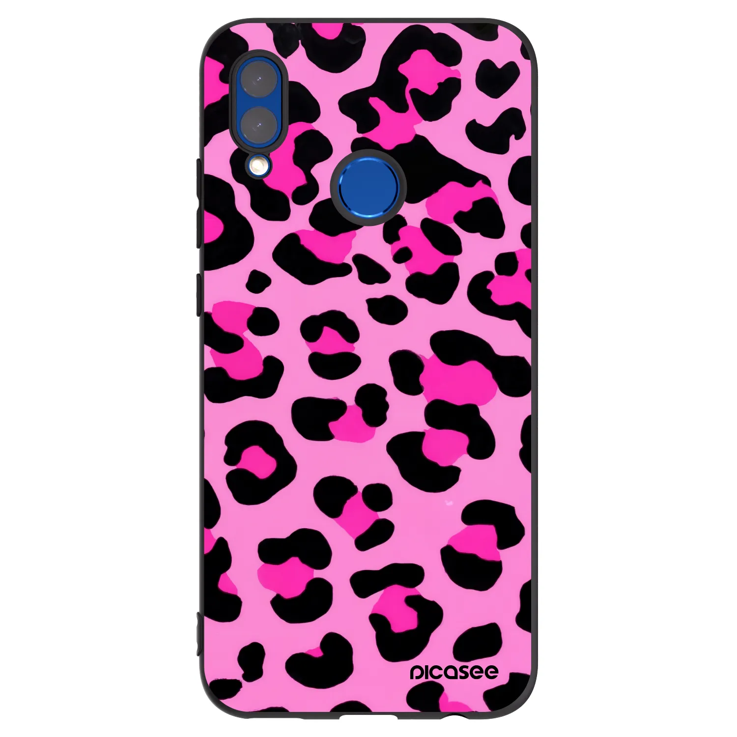 Picasee silikonowe czarne etui na Huawei P Smart 2019 - Pink Tiger