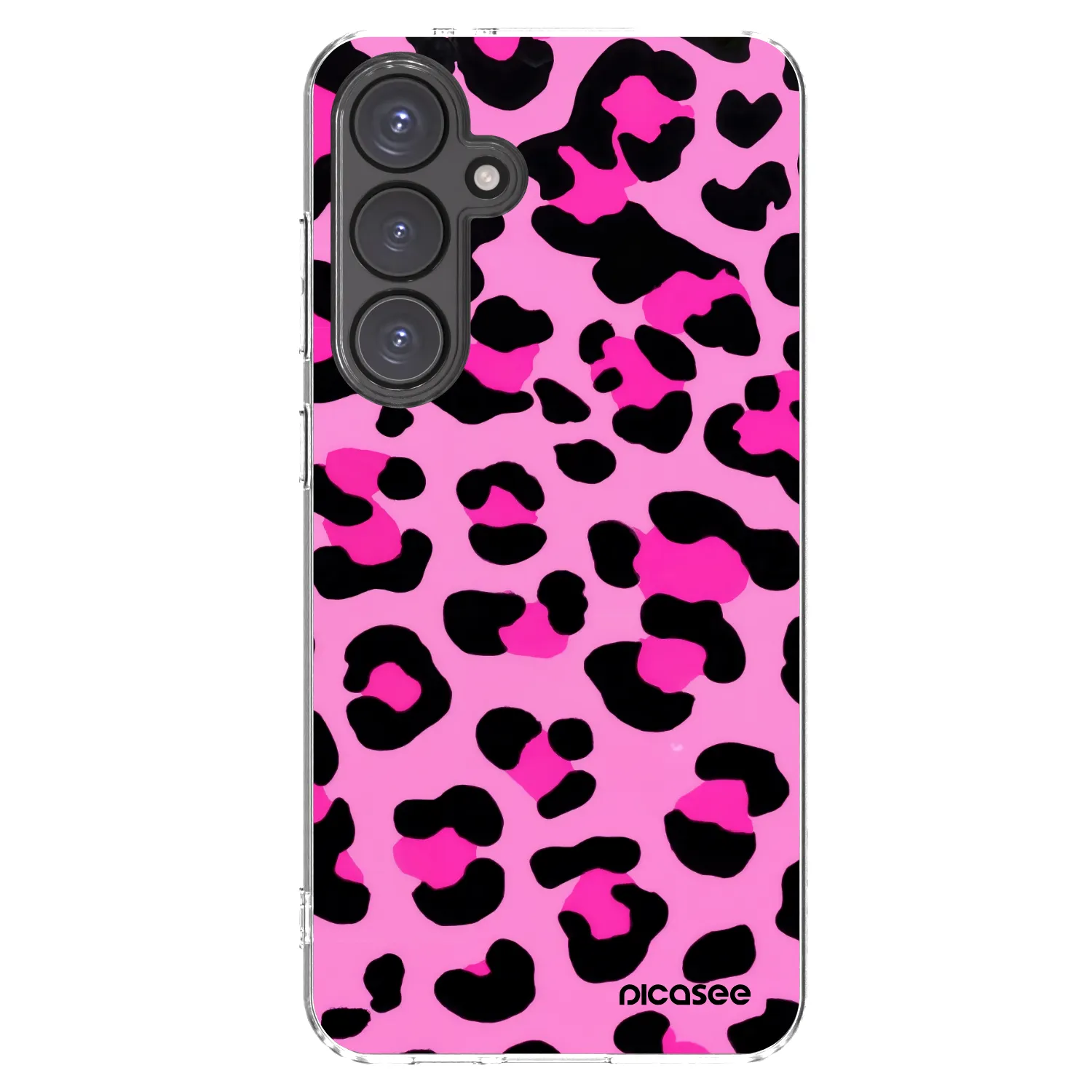 Picasee silikonowe przeźroczyste etui na Samsung Galaxy S24 FE S721B - Pink Tiger
