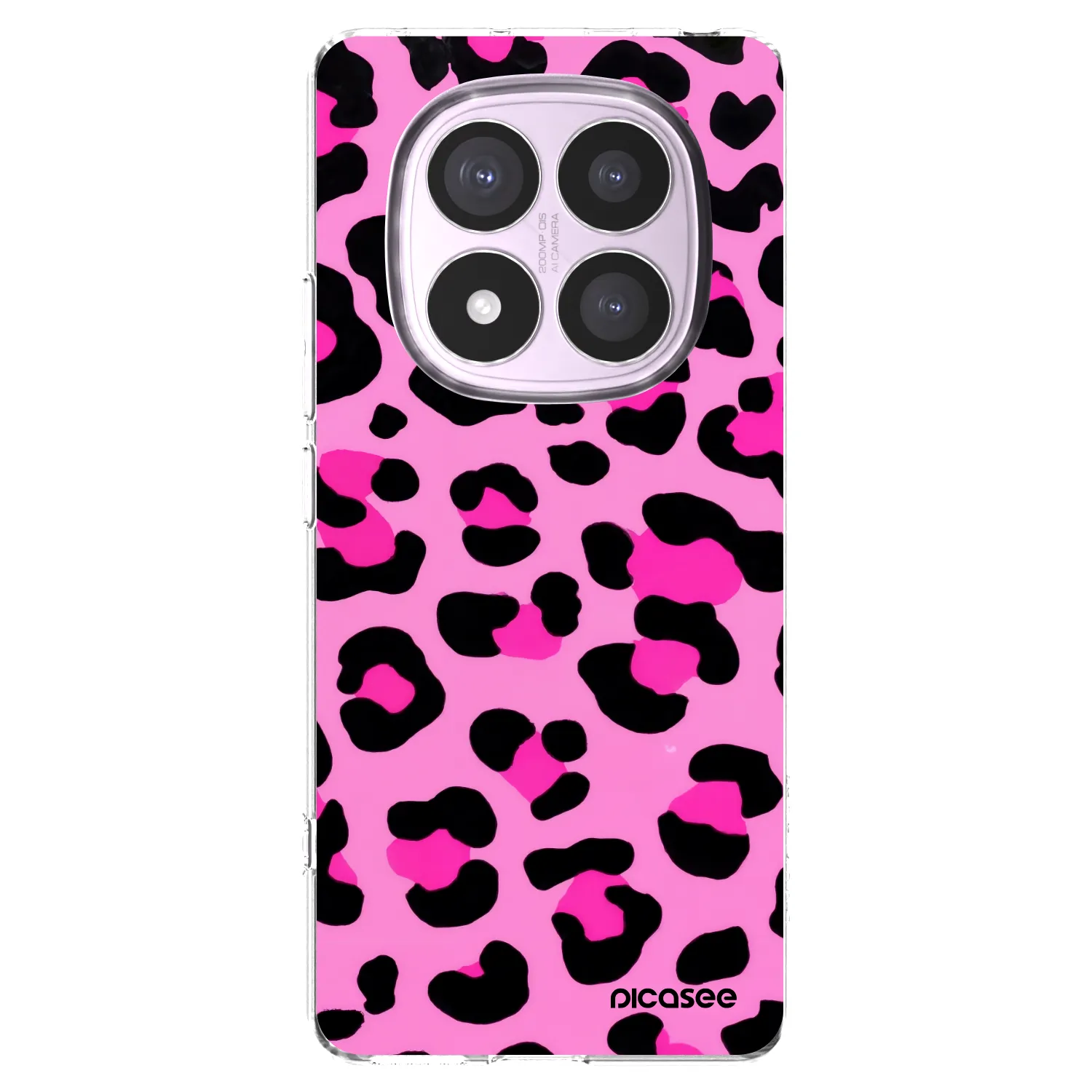 Picasee silikonowe przeźroczyste etui na Xiaomi Redmi Note 14 Pro 5G - Pink Tiger