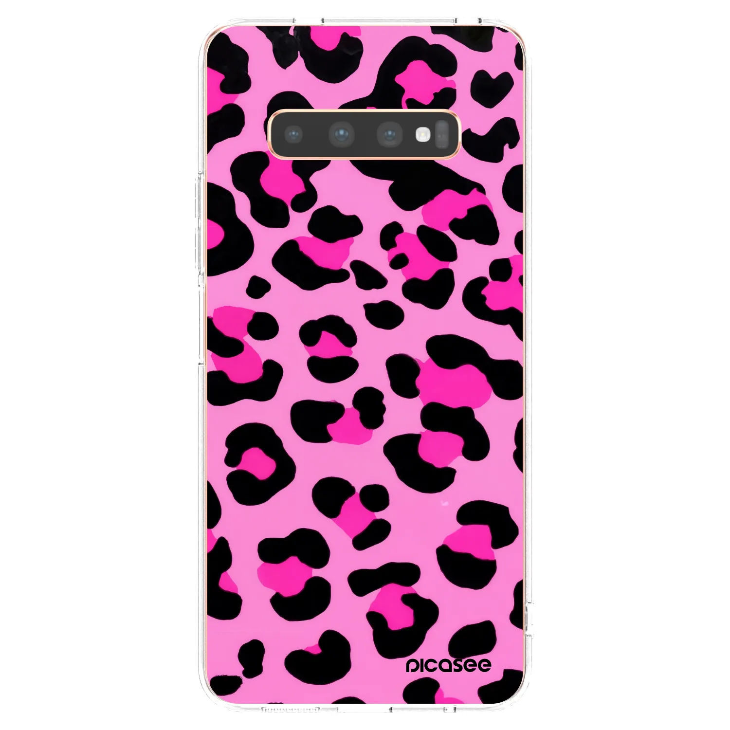 Picasee silikonowe przeźroczyste etui na Samsung Galaxy S10 Plus G975 - Pink Tiger