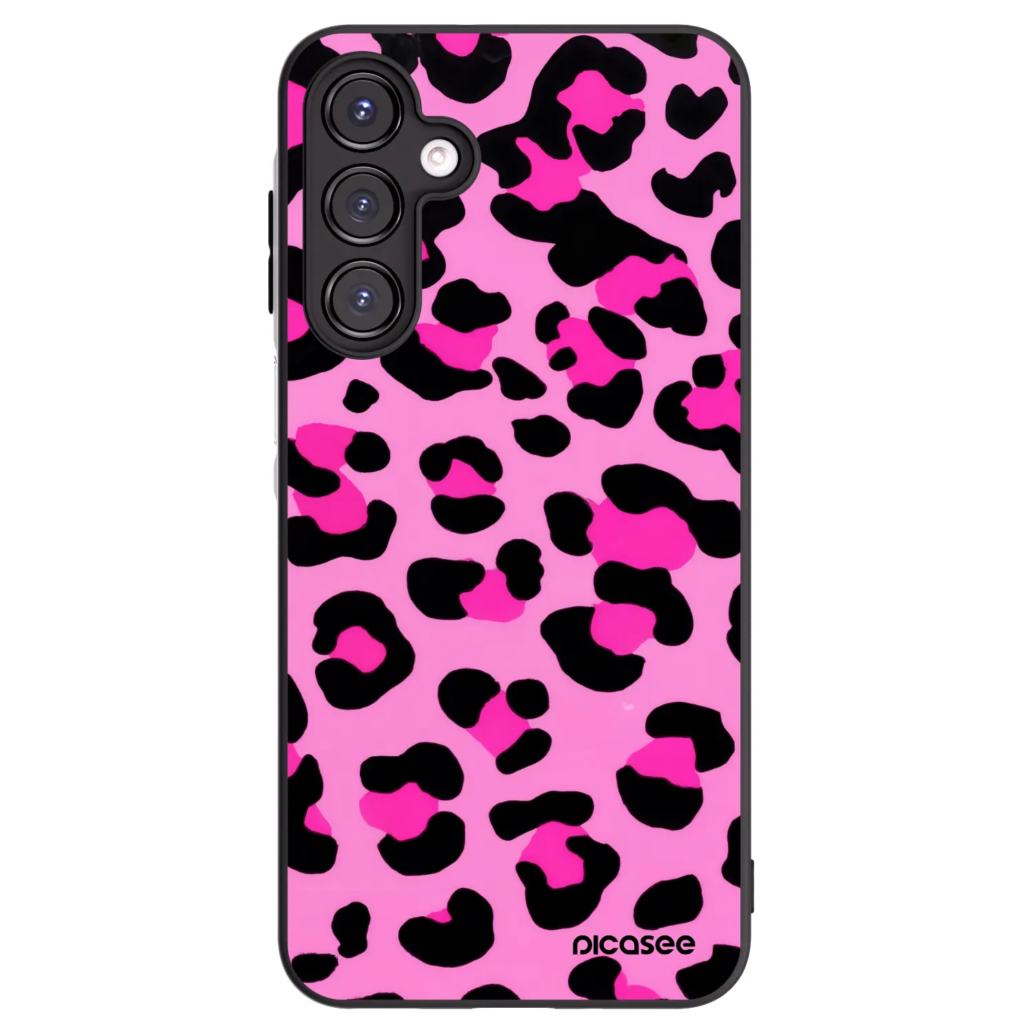 Picasee silikonowe czarne etui na Samsung Galaxy A16 5G - Pink Tiger