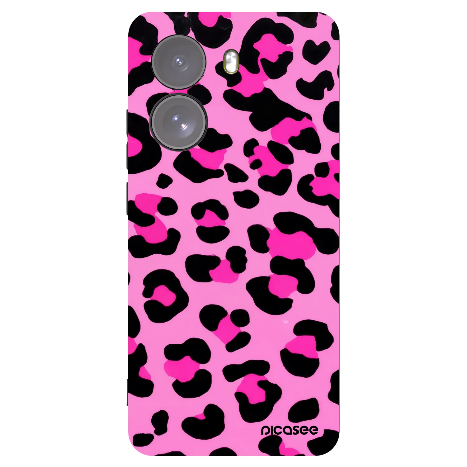 Picasee silikonowe czarne etui na Xiaomi Poco X7 - Pink Tiger
