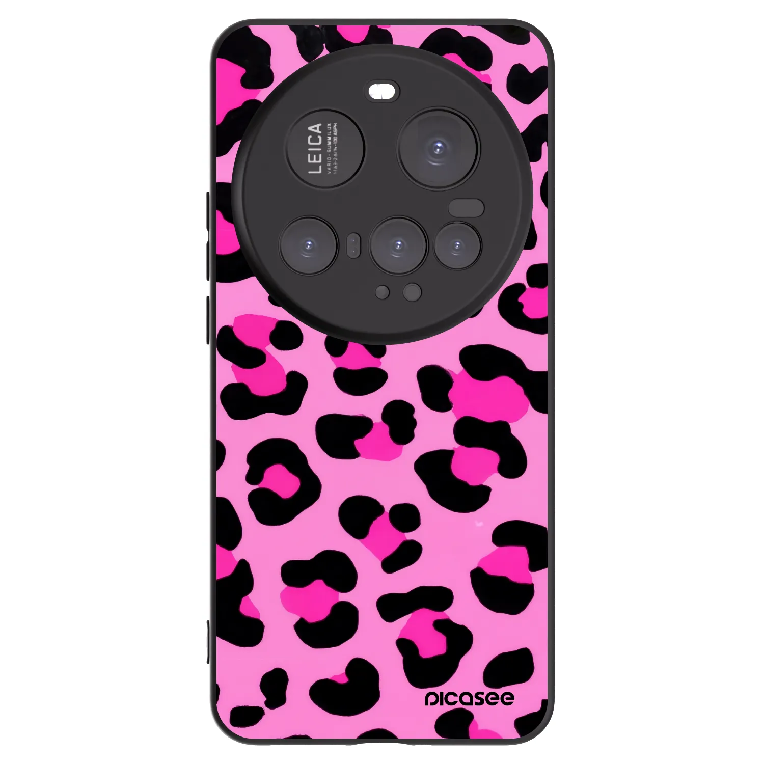 Picasee silikonowe czarne etui na Xiaomi 15 Ultra - Pink Tiger