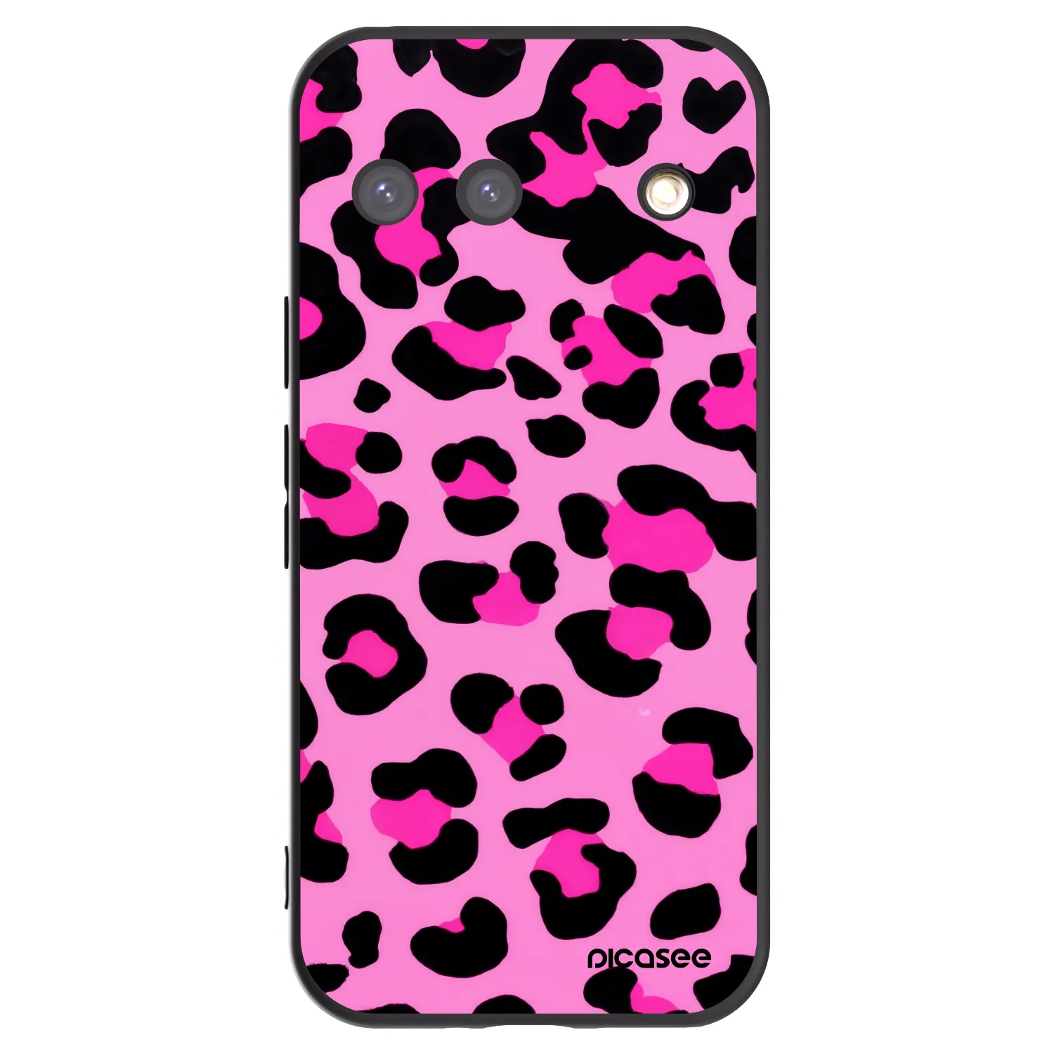 Picasee silikonowe czarne etui na Google Pixel 9 - Pink Tiger