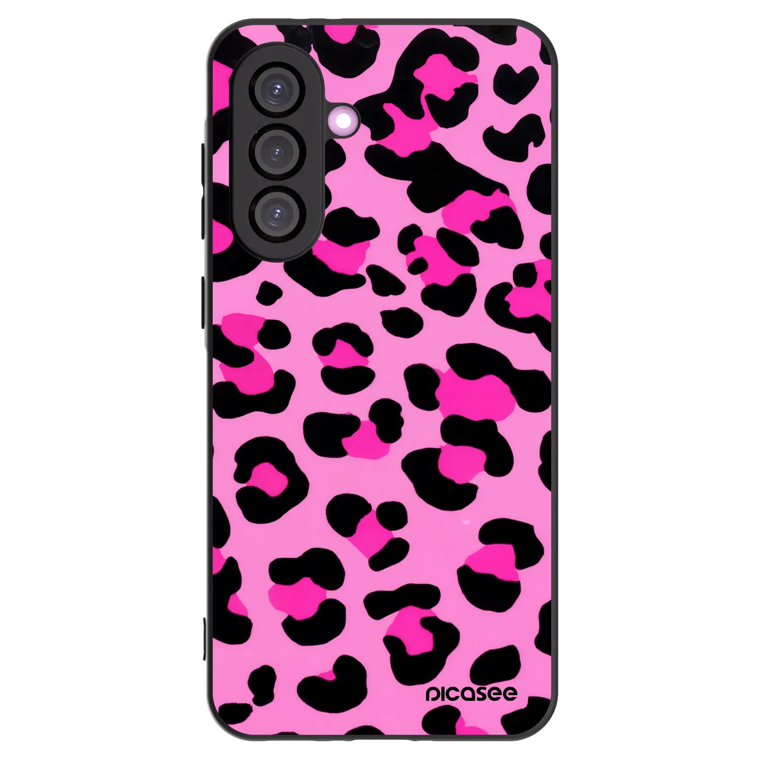 Picasee silikonowe czarne etui na Samsung Galaxy A56 5G A566B - Pink Tiger
