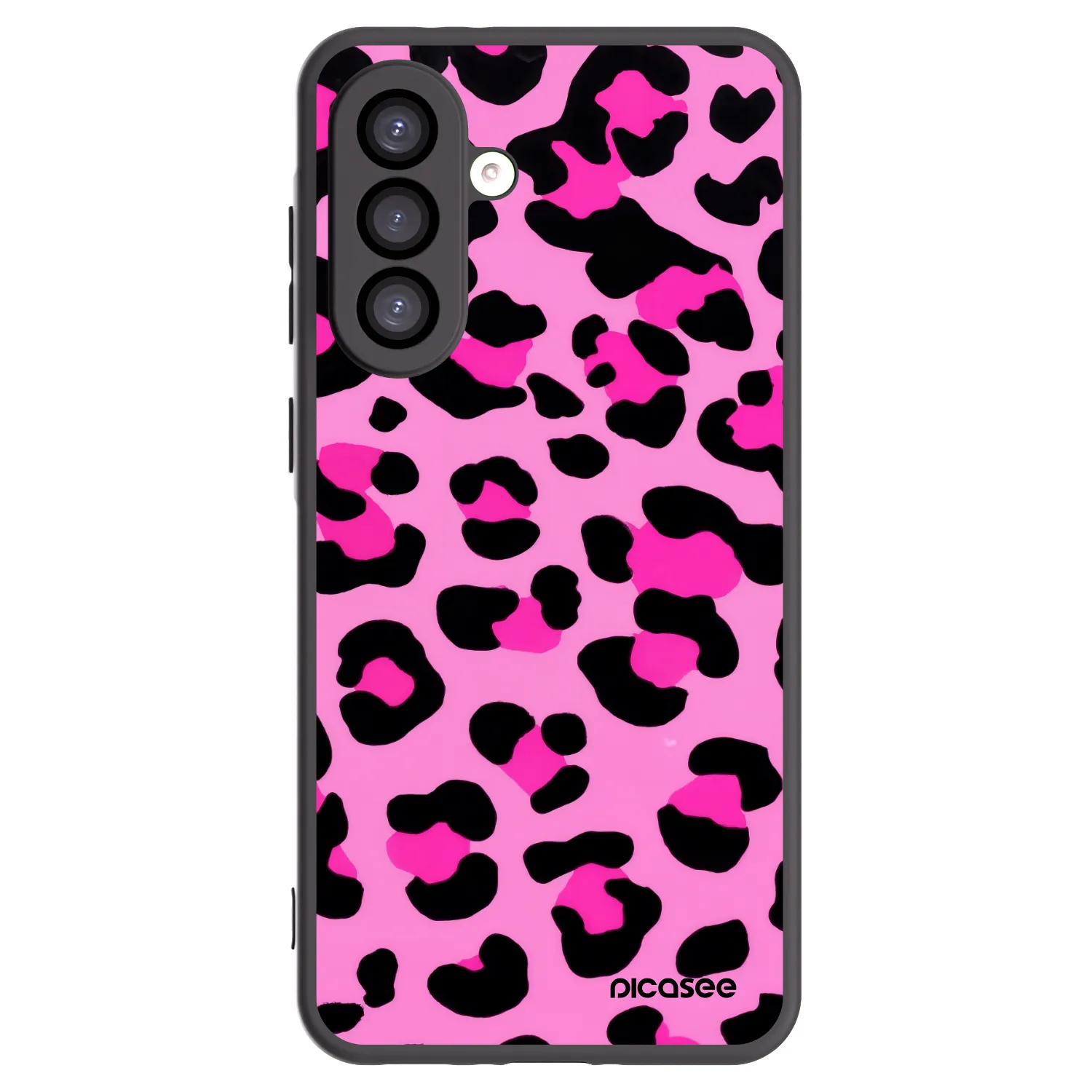 Picasee silikonowe czarne etui na Samsung Galaxy A26 5G A266B - Pink Tiger