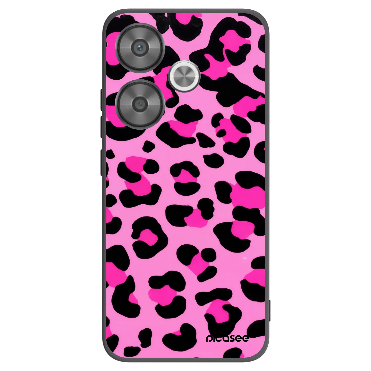 Picasee silikonowe czarne etui na Xiaomi Poco F6 - Pink Tiger