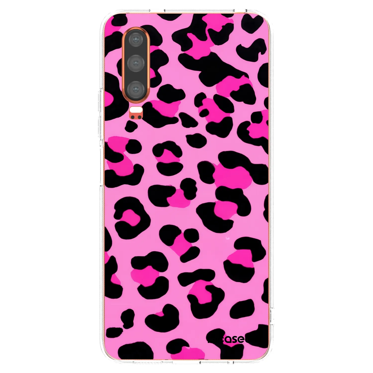 Picasee silikonowe przeźroczyste etui na Huawei P30 - Pink Tiger