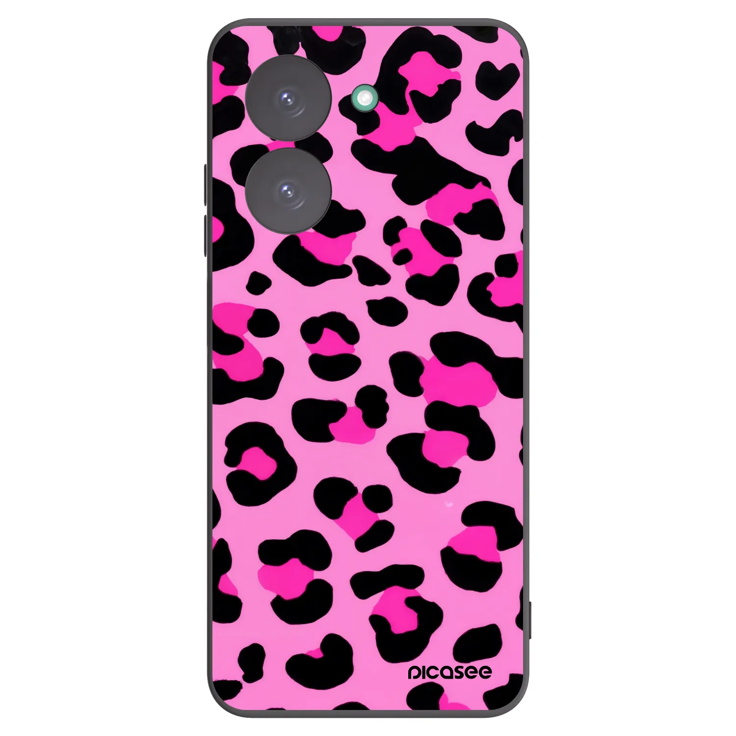 Picasee silikonowe czarne etui na Xiaomi Redmi A5 - Pink Tiger