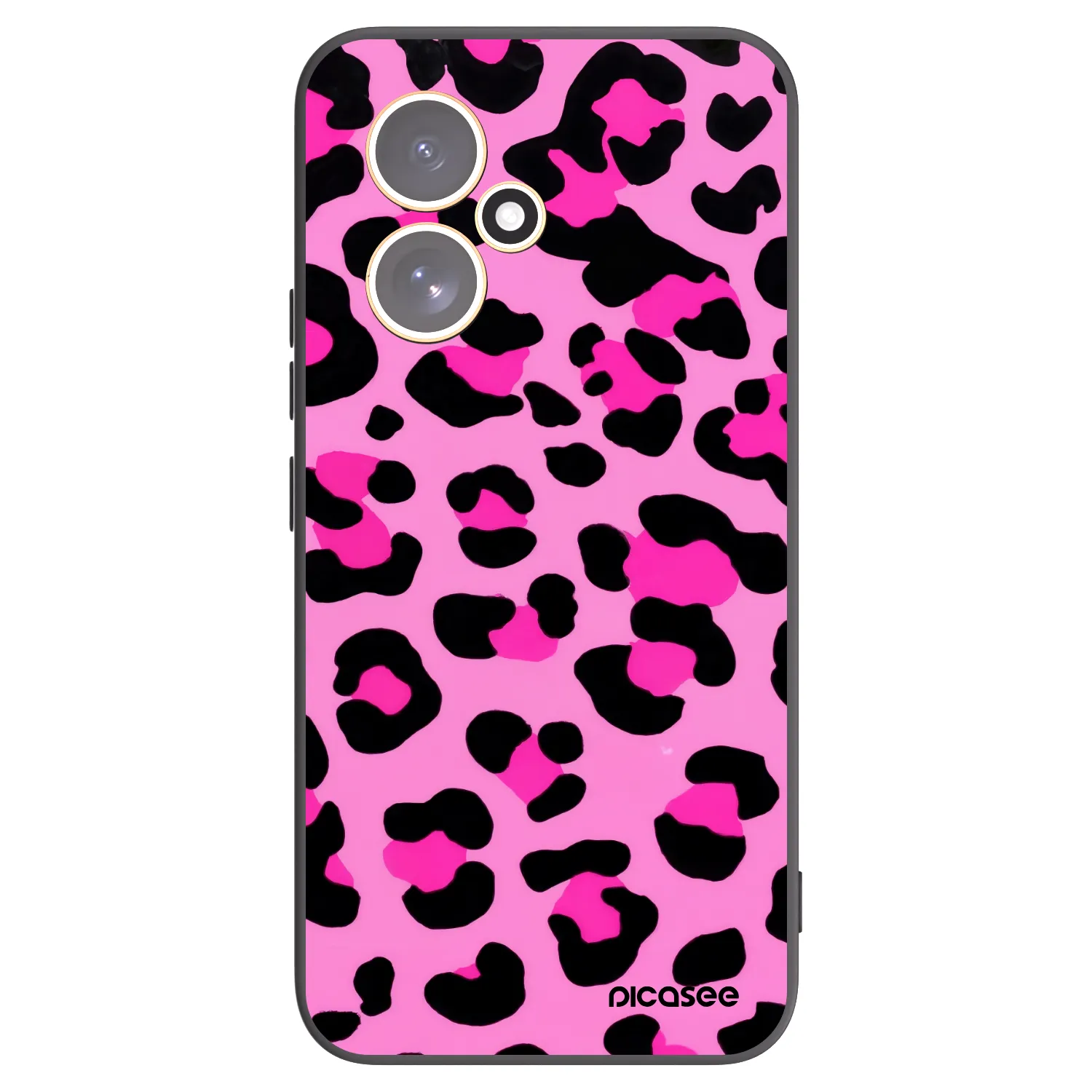 Picasee silikonowe czarne etui na Honor 400 5G - Pink Tiger