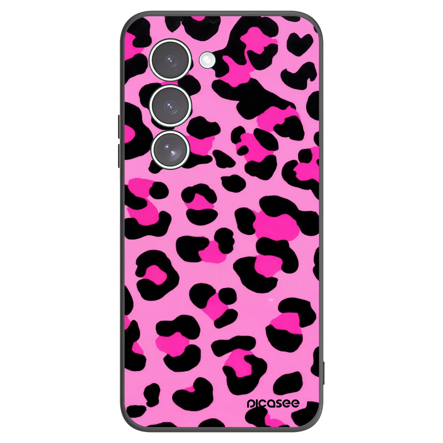Picasee silikonowe czarne etui na Xiaomi Redmi 15 5G - Pink Tiger