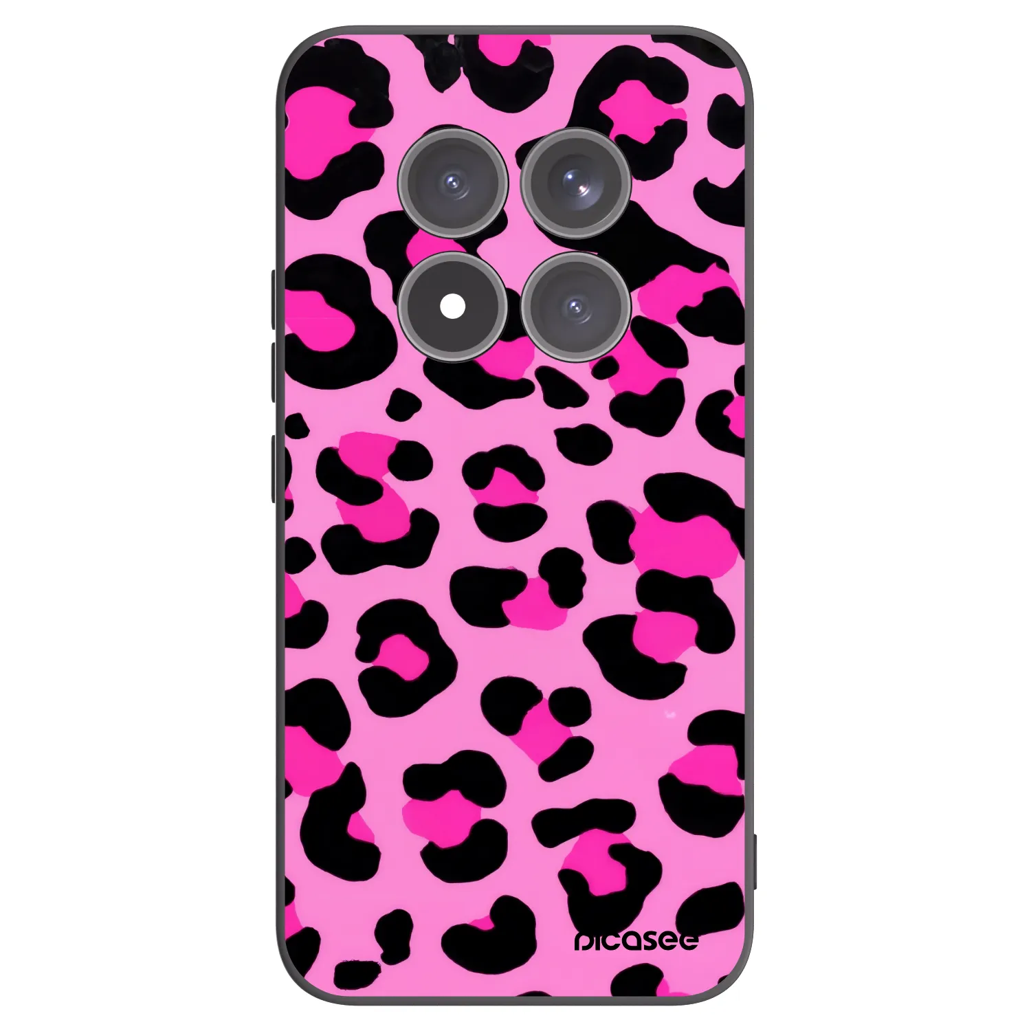 Picasee silikonowe czarne etui na Xiaomi Redmi Note 15 Pro+ - Pink Tiger