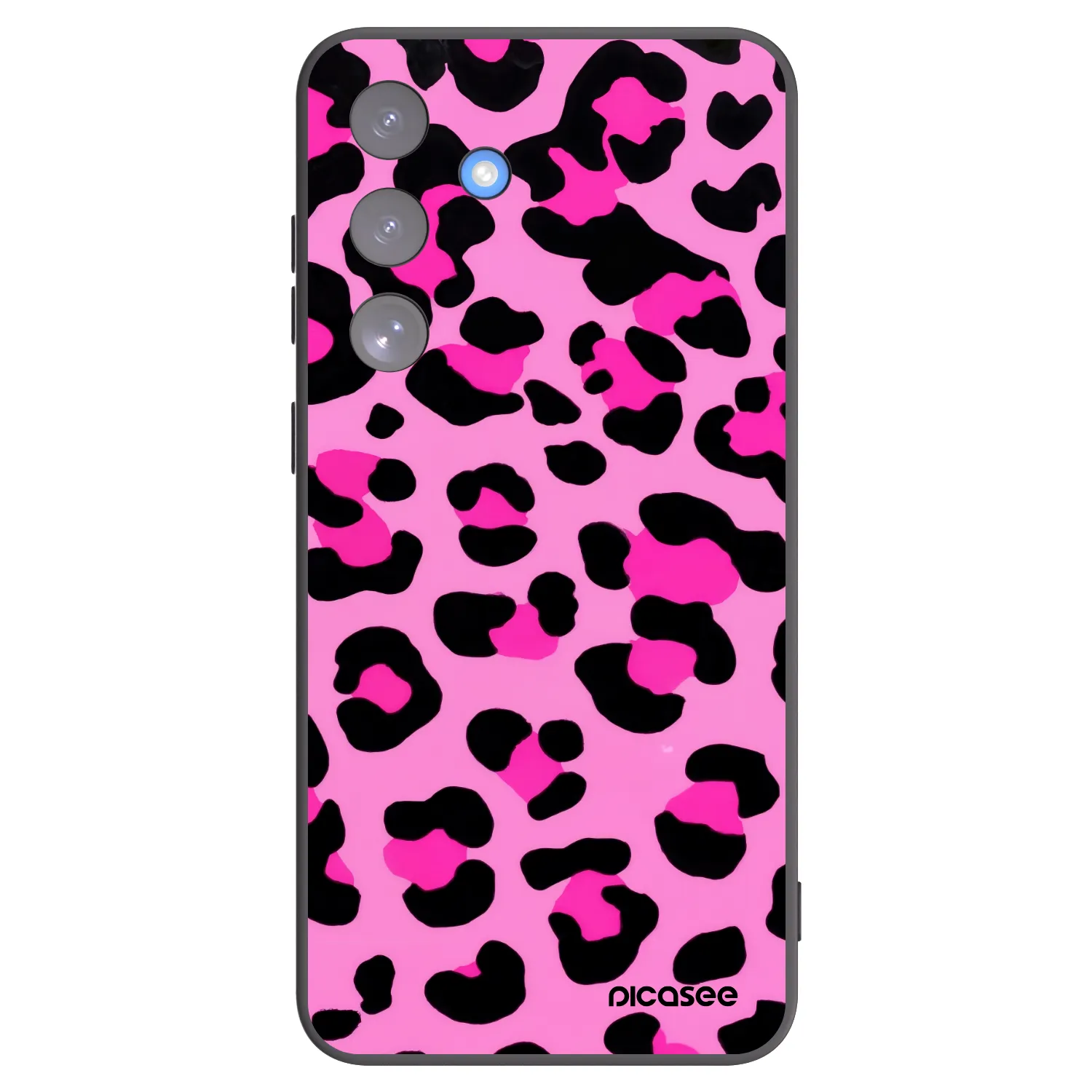 Picasee silikonowe czarne etui na Samsung Galaxy S25 FE 5G - Pink Tiger