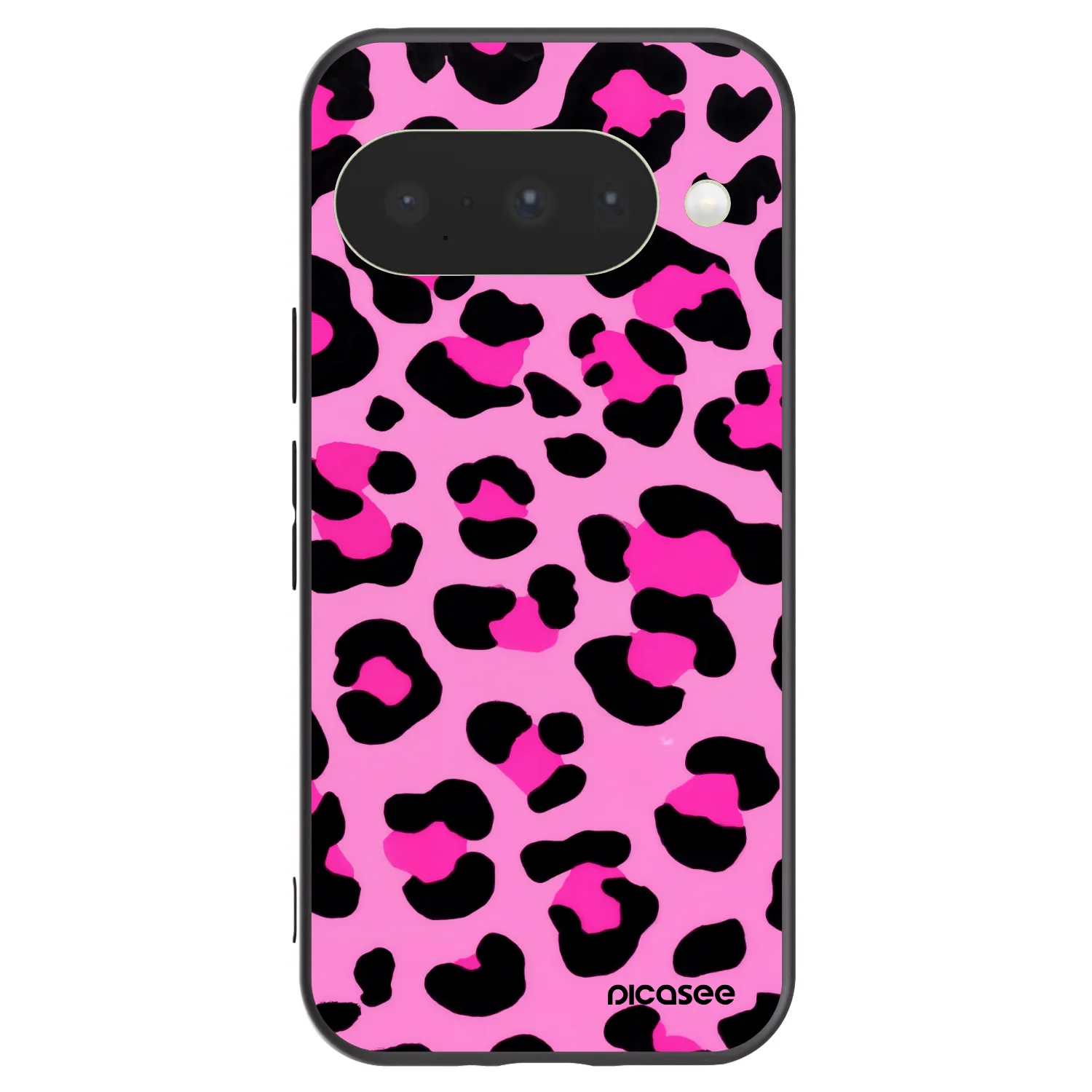 Picasee silikonowe czarne etui na Google Pixel 10 - Pink Tiger