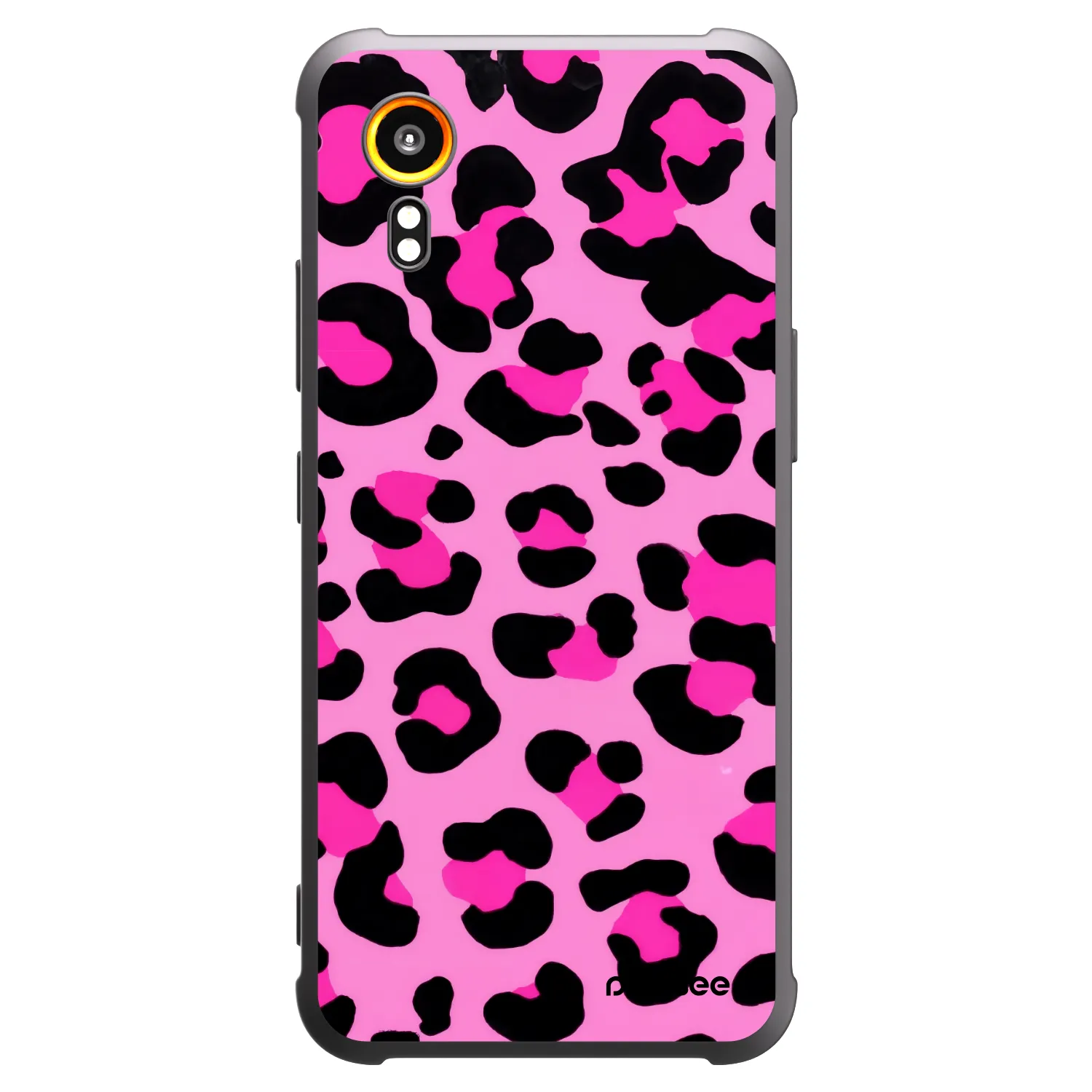 Picasee silikonowe czarne etui na Samsung Galaxy Xcover 7 - Pink Tiger