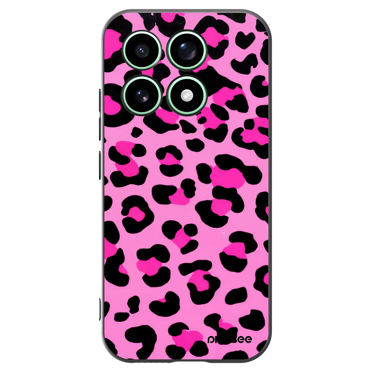Picasee silikonowe czarne etui na Xiaomi 17 - Pink Tiger