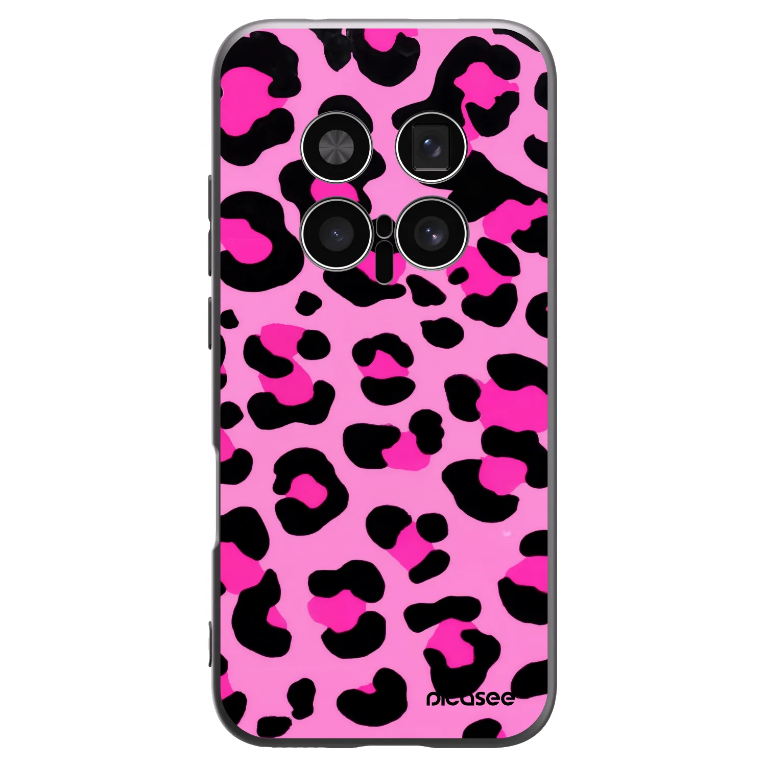 Picasee silikonowe czarne etui na Honor Magic8 Pro 5G - Pink Tiger