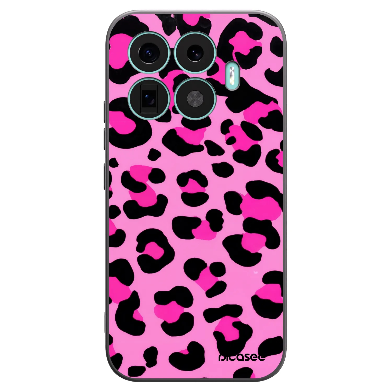Picasee silikonowe czarne etui na Xiaomi 17T - Pink Tiger