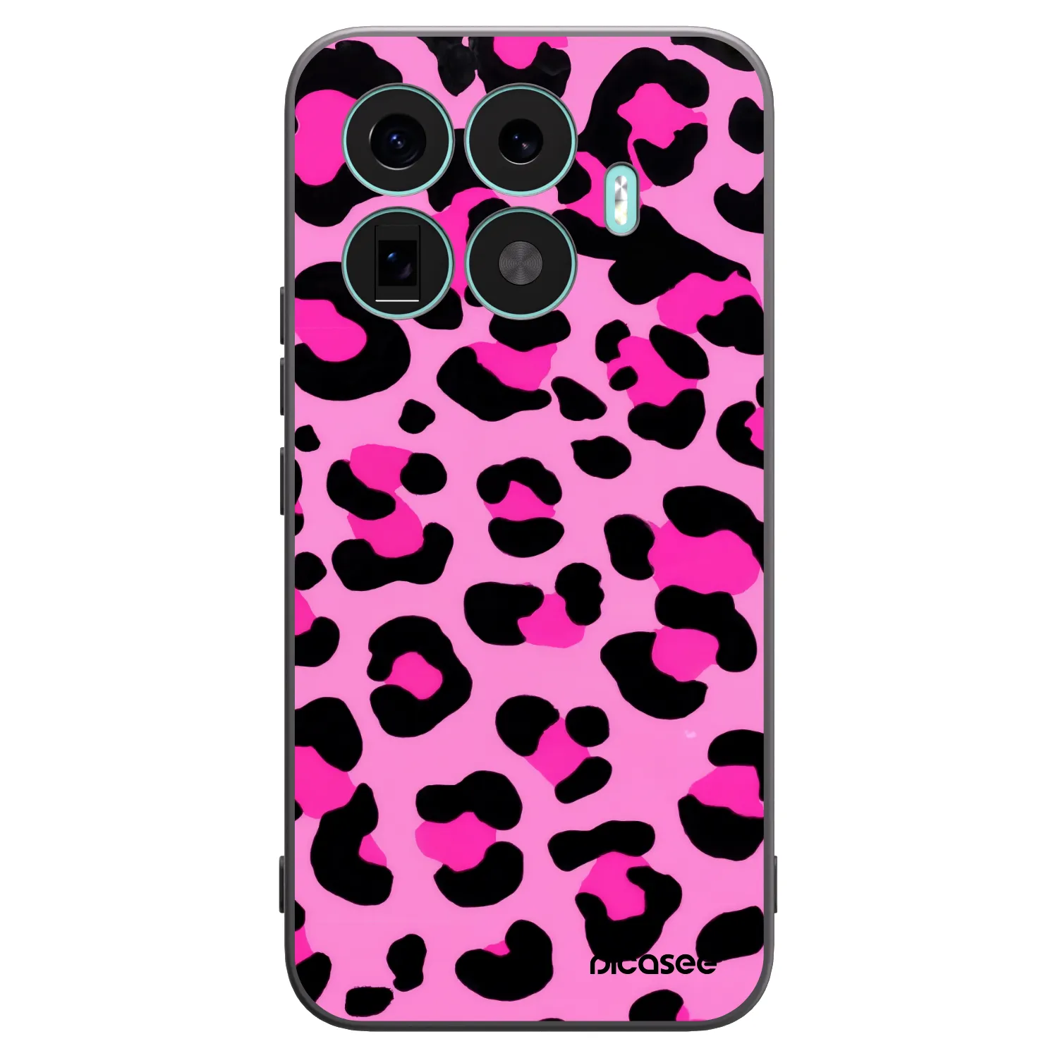 Picasee silikonowe czarne etui na Xiaomi 17T Pro - Pink Tiger